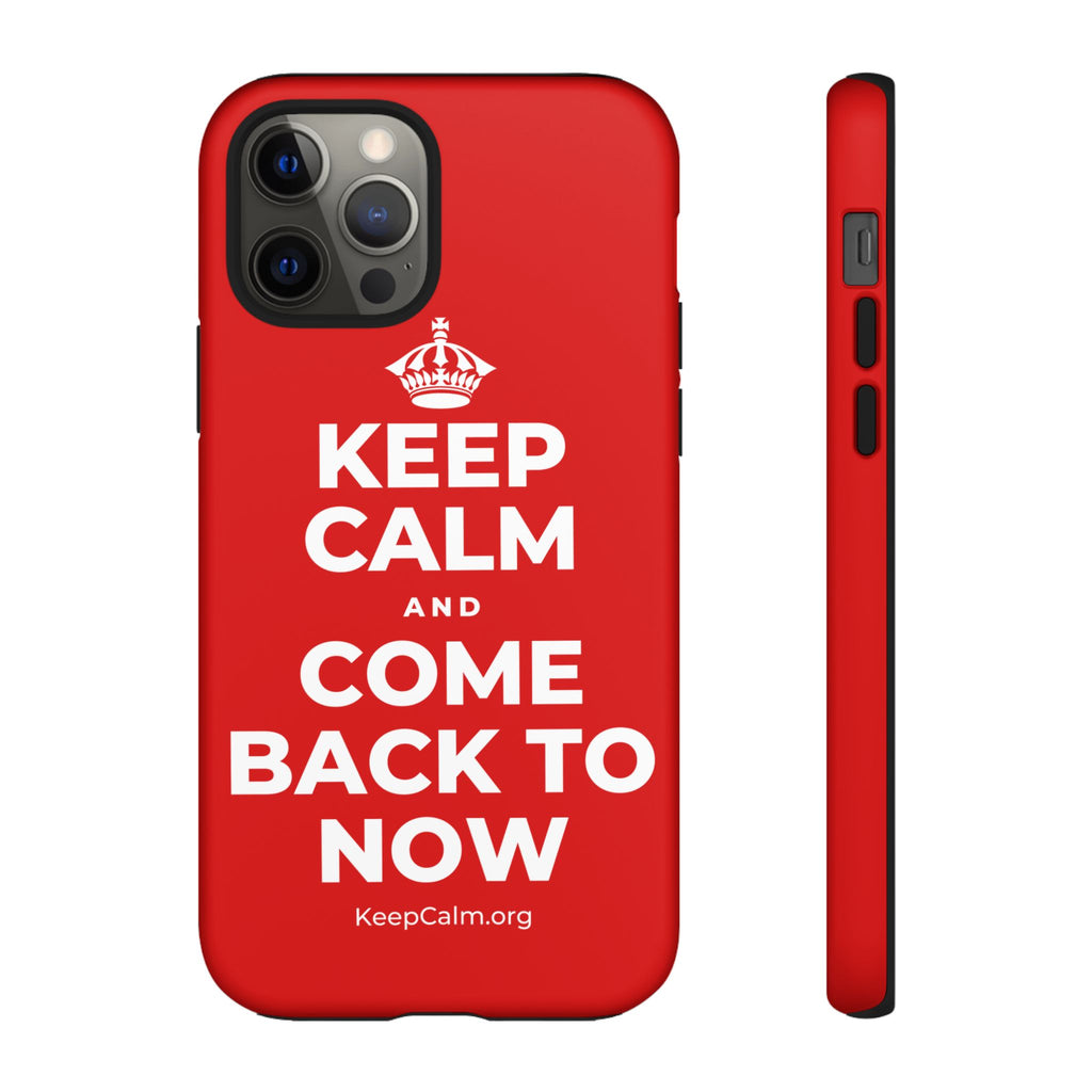 KEEP CALM AND COME BACK TO NOW Phone Case
