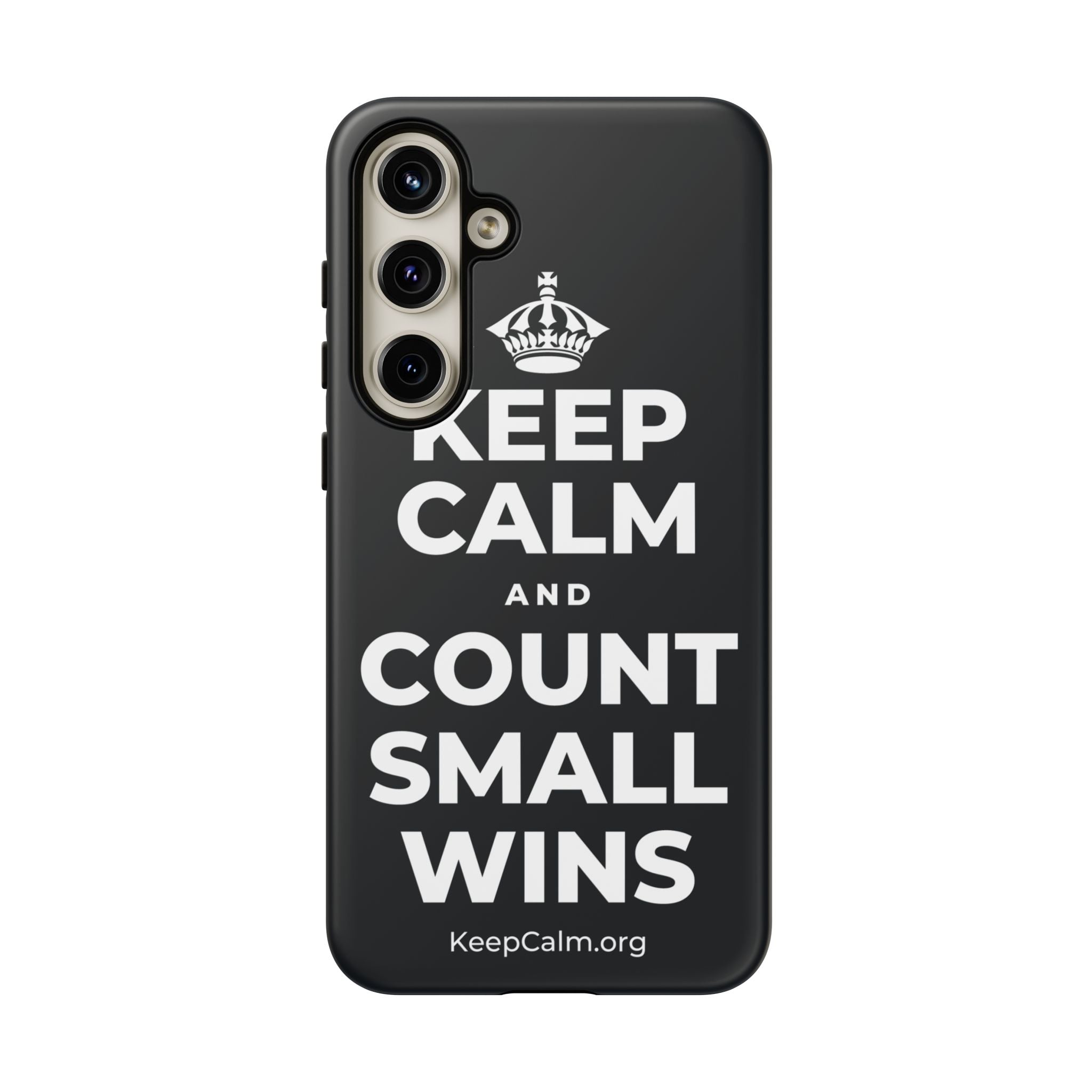 KEEP CALM AND COUNT SMALL WINS Phone Case (Dark)
