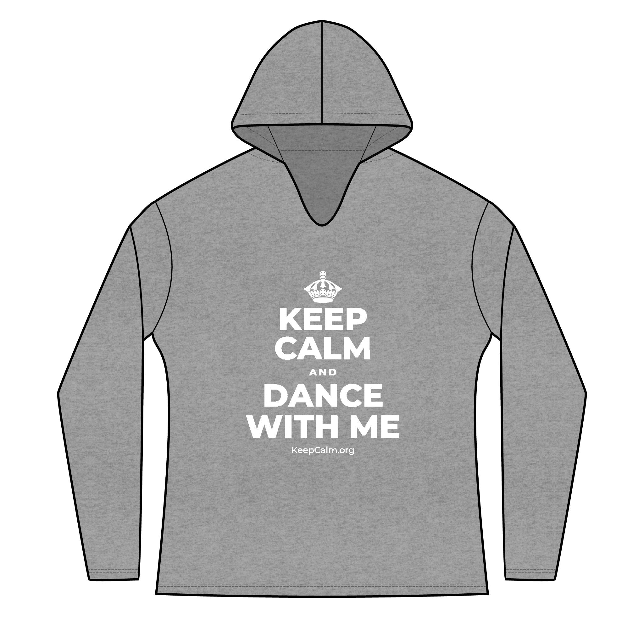 KEEP CALM AND DANCE WITH ME Women's Long Sleeve Hoodie