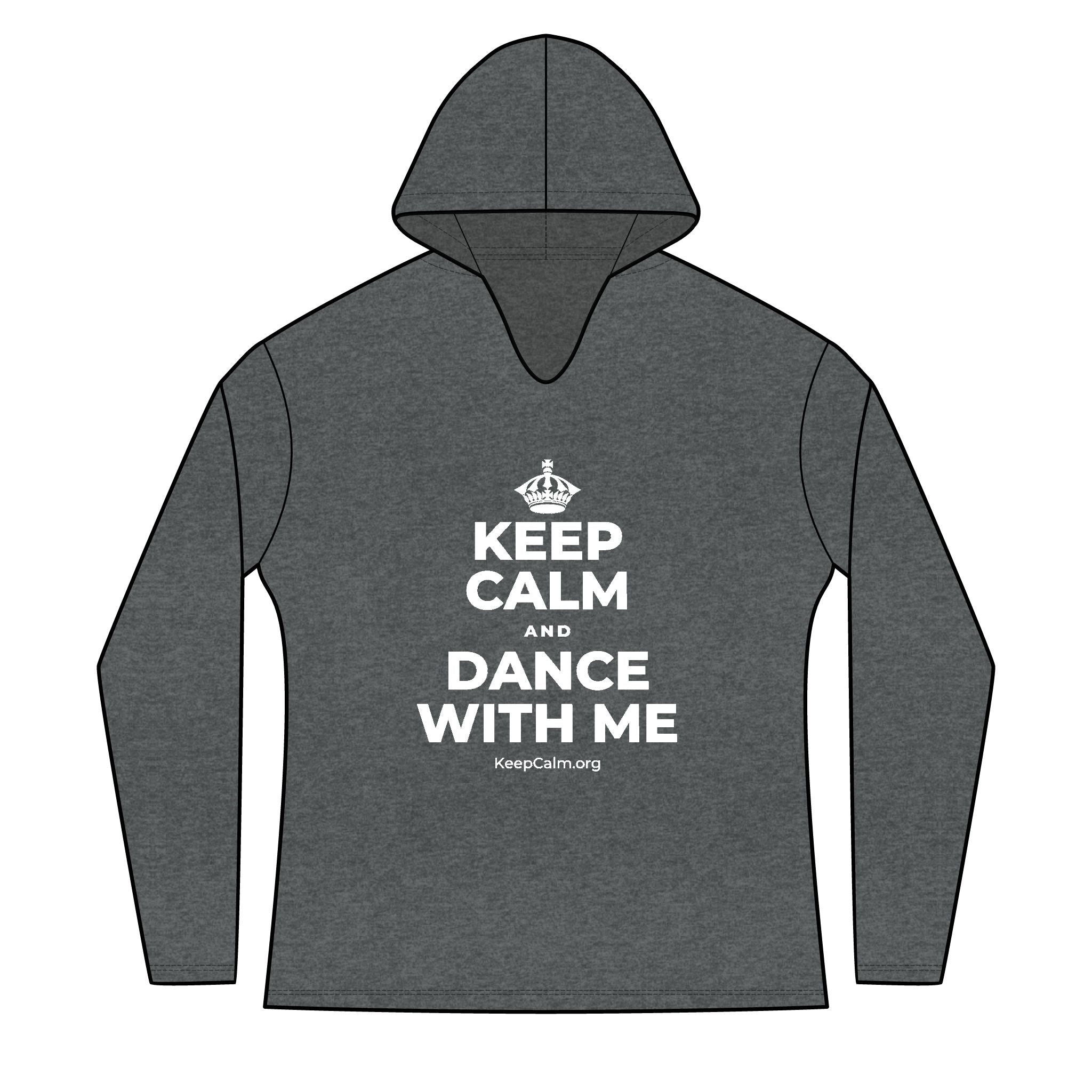 KEEP CALM AND DANCE WITH ME Women's Long Sleeve Hoodie
