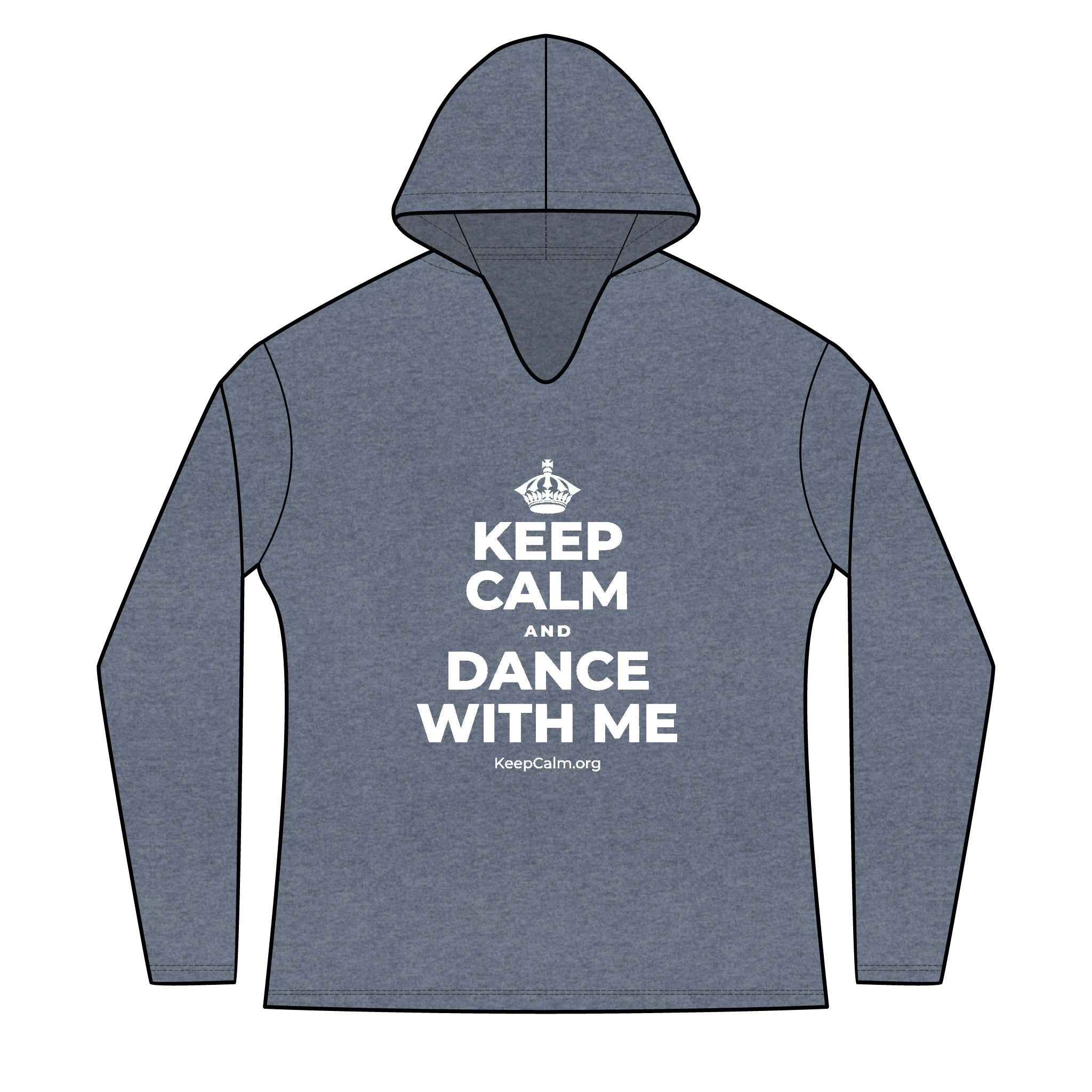 KEEP CALM AND DANCE WITH ME Women's Long Sleeve Hoodie