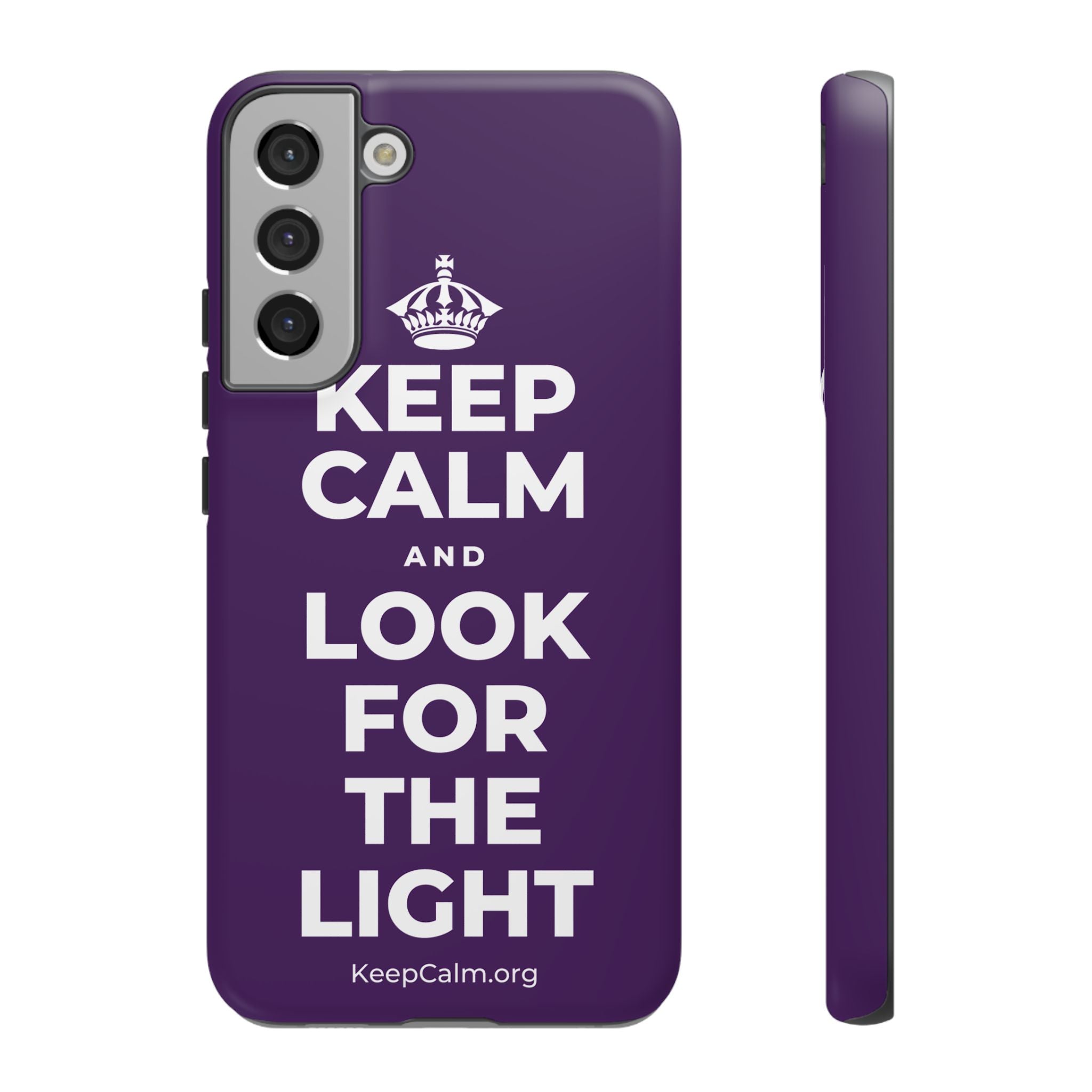 KEEP CALM AND LOOK FOR THE LIGHT Phone Case