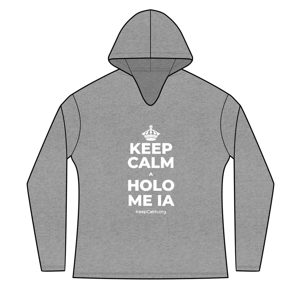 KEEP CALM A HOLO ME IA Women's Long Sleeve Hoodie