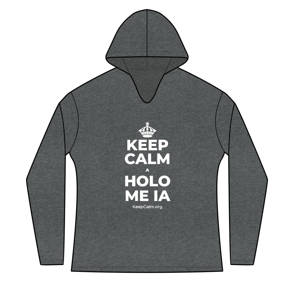 KEEP CALM A HOLO ME IA Women's Long Sleeve Hoodie