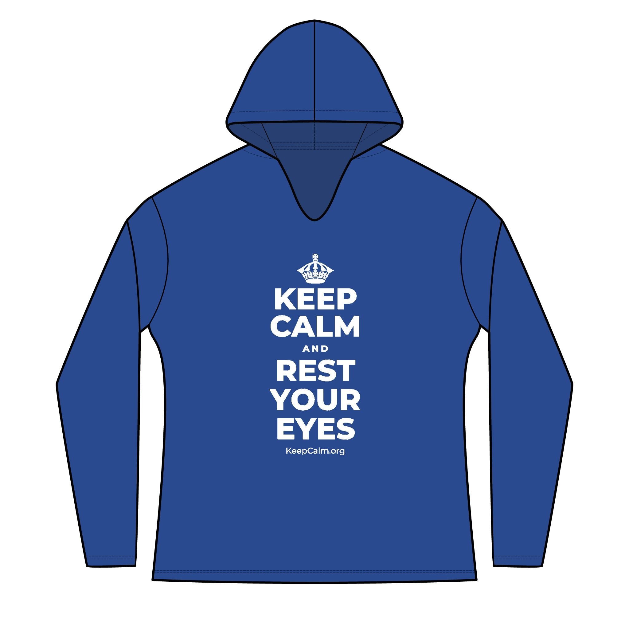 KEEP CALM AND REST YOUR EYES Women's Long Sleeve Hoodie