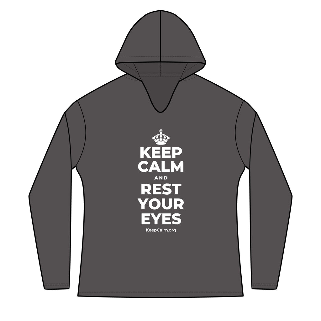 KEEP CALM AND REST YOUR EYES Women's Long Sleeve Hoodie