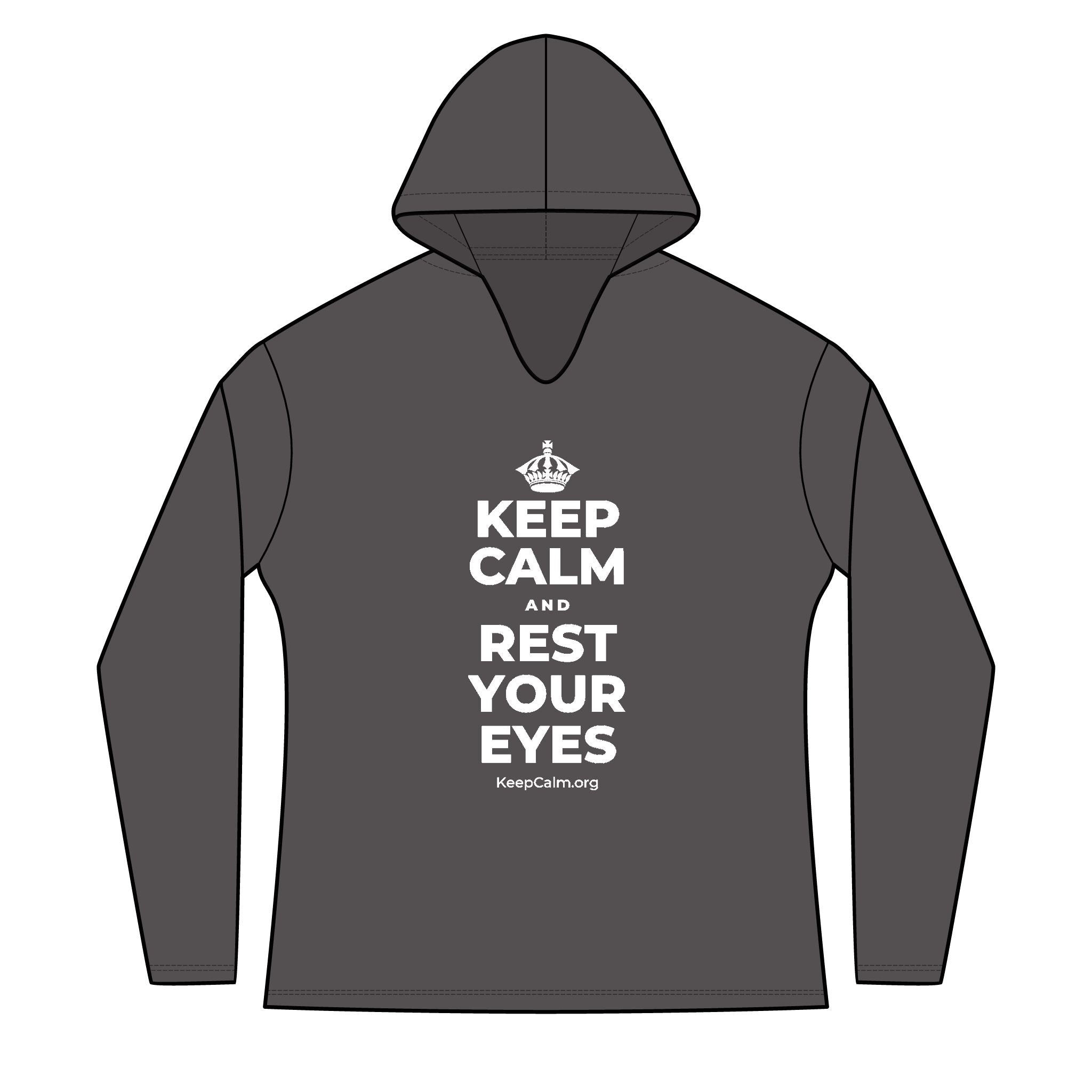 KEEP CALM AND REST YOUR EYES Women's Long Sleeve Hoodie