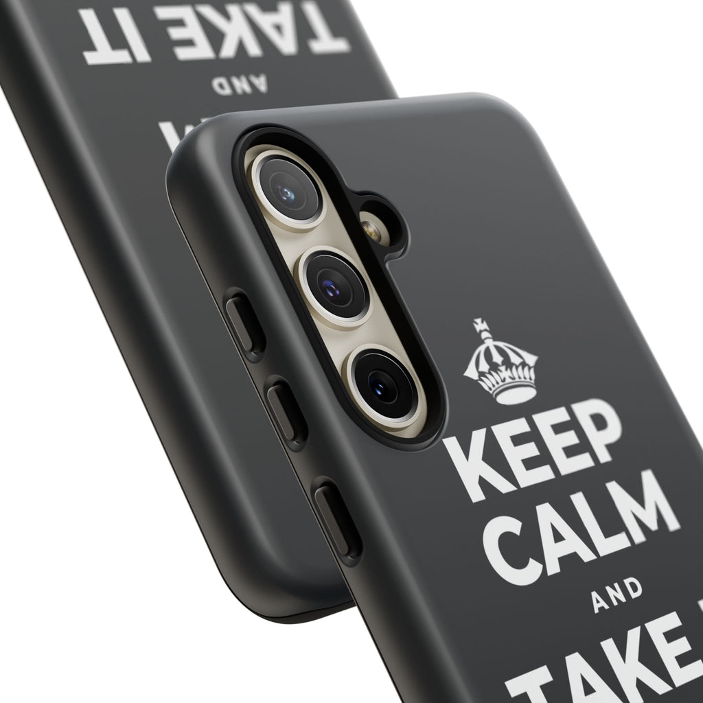 KEEP CALM AND TAKE IT ONE DAY AT A TIME Phone Case (Dark)