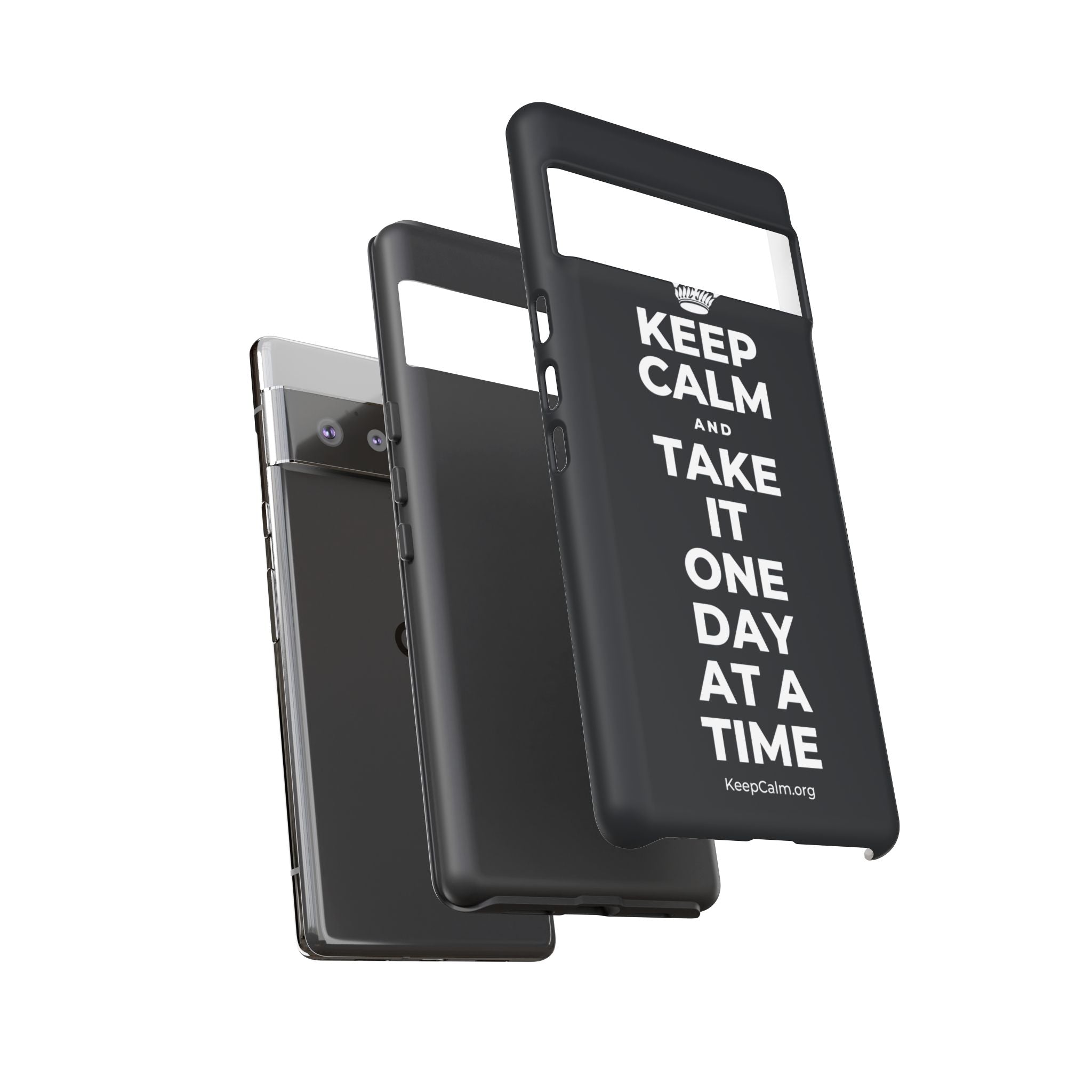KEEP CALM AND TAKE IT ONE DAY AT A TIME Phone Case (Dark)