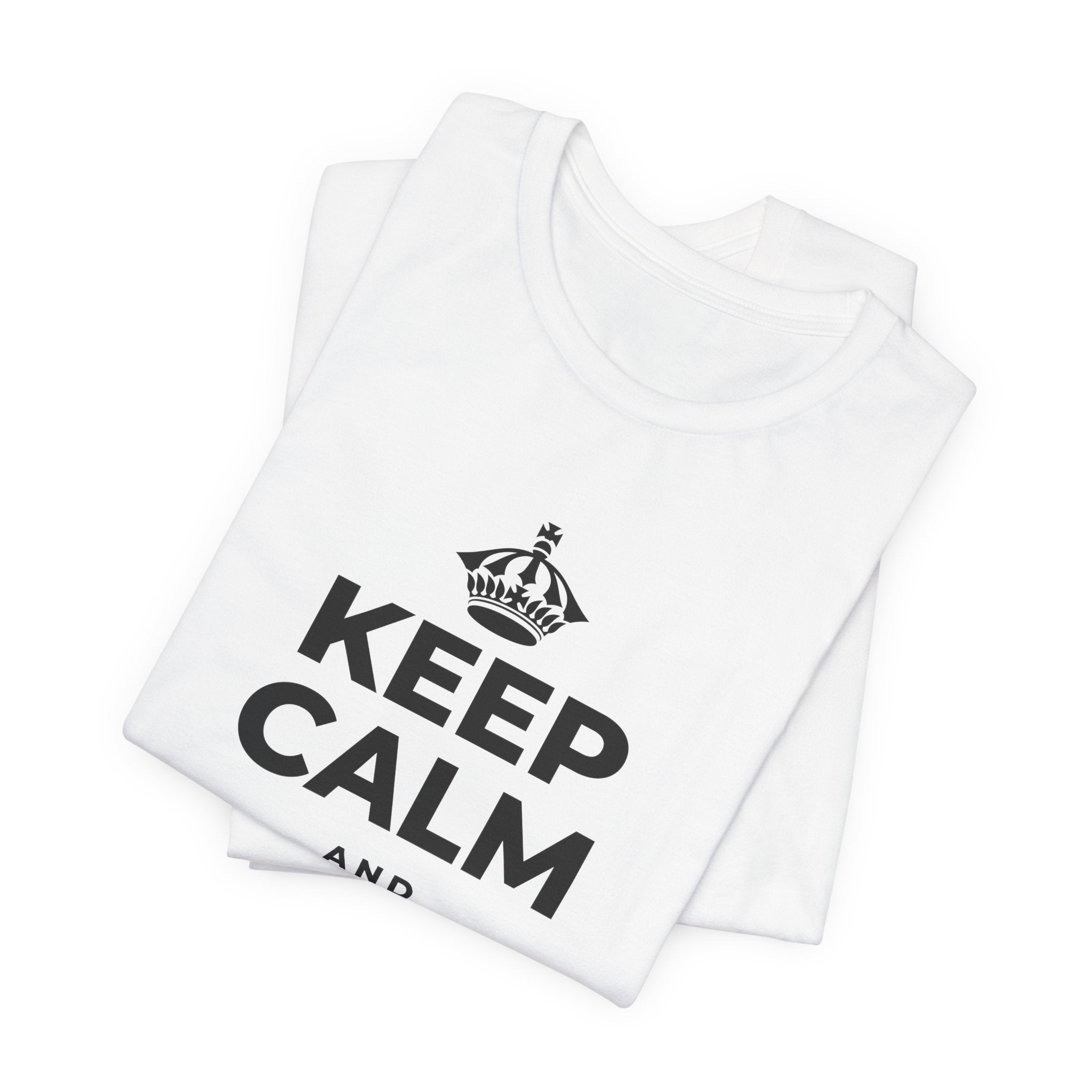 KEEP CALM AND LET IT HEAL T-Shirt (White–Asphalt)