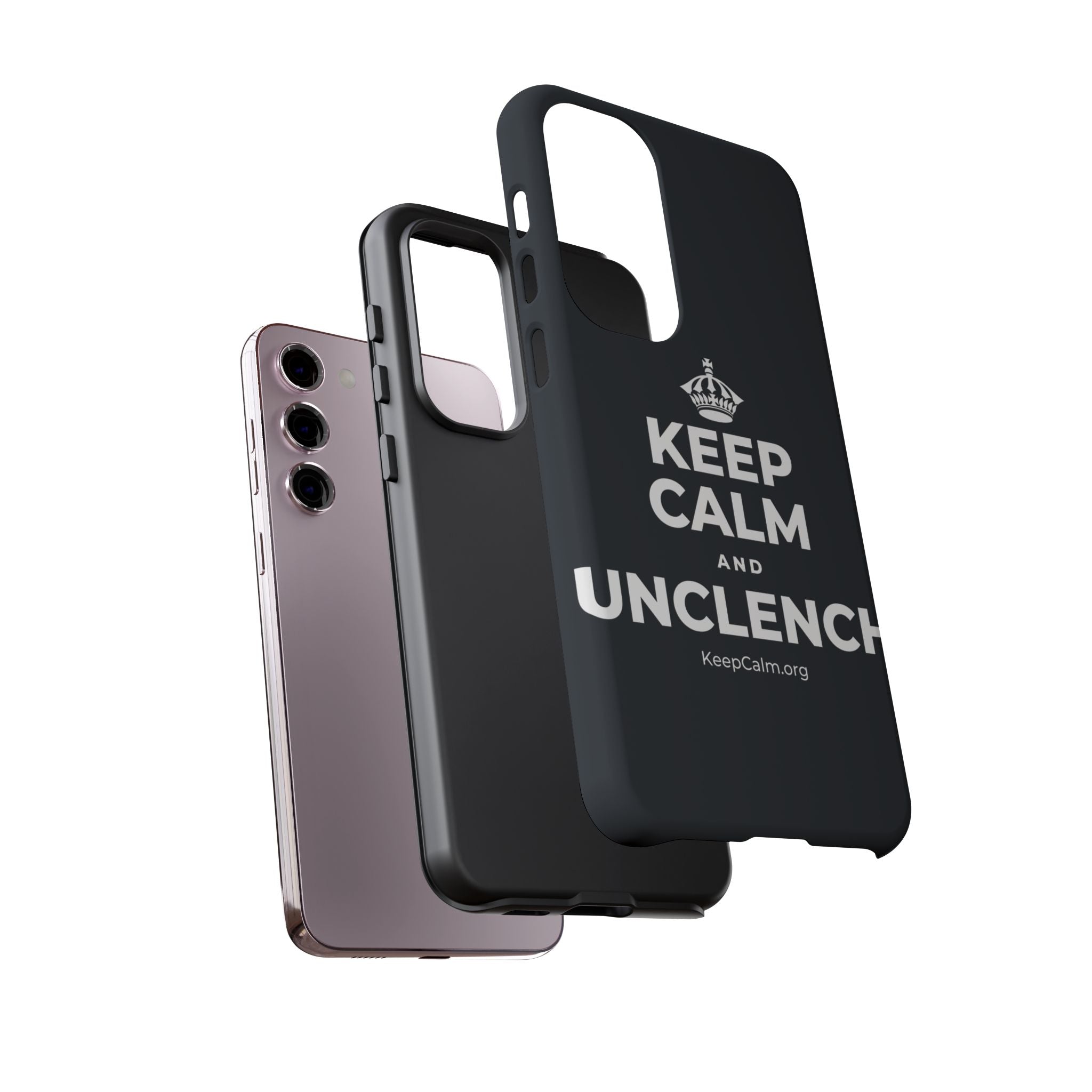 KEEP CALM AND UNCLENCH Phone Case (Dark)