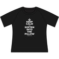 KEEP CALM AND SOFTEN INTO THE PILLOW Women's Raglan Tee
