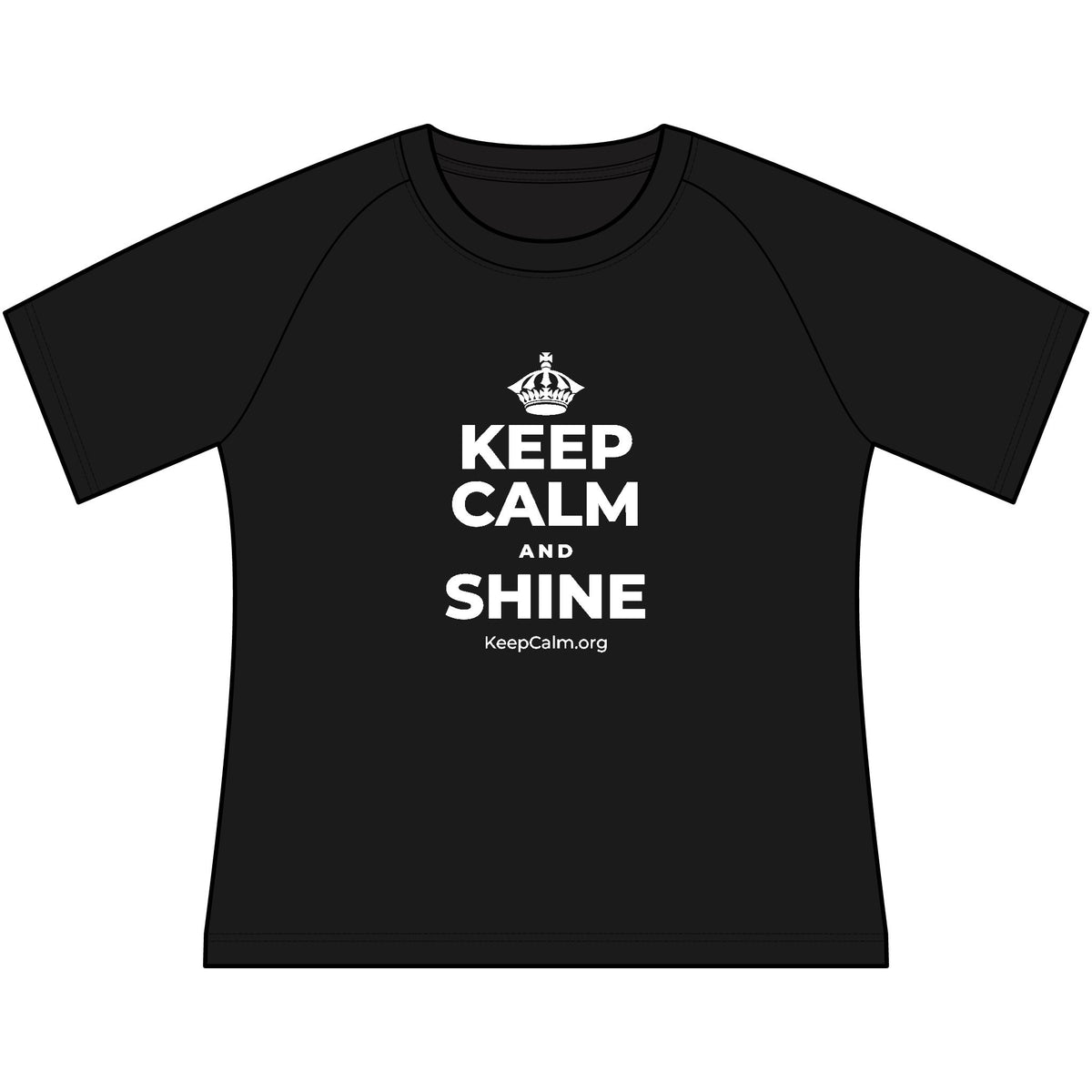 KEEP CALM AND SHINE Women's Raglan Tee