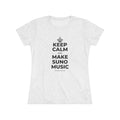 KEEP CALM AND MAKE SUNO MUSIC Women's Tri-Blend Tee