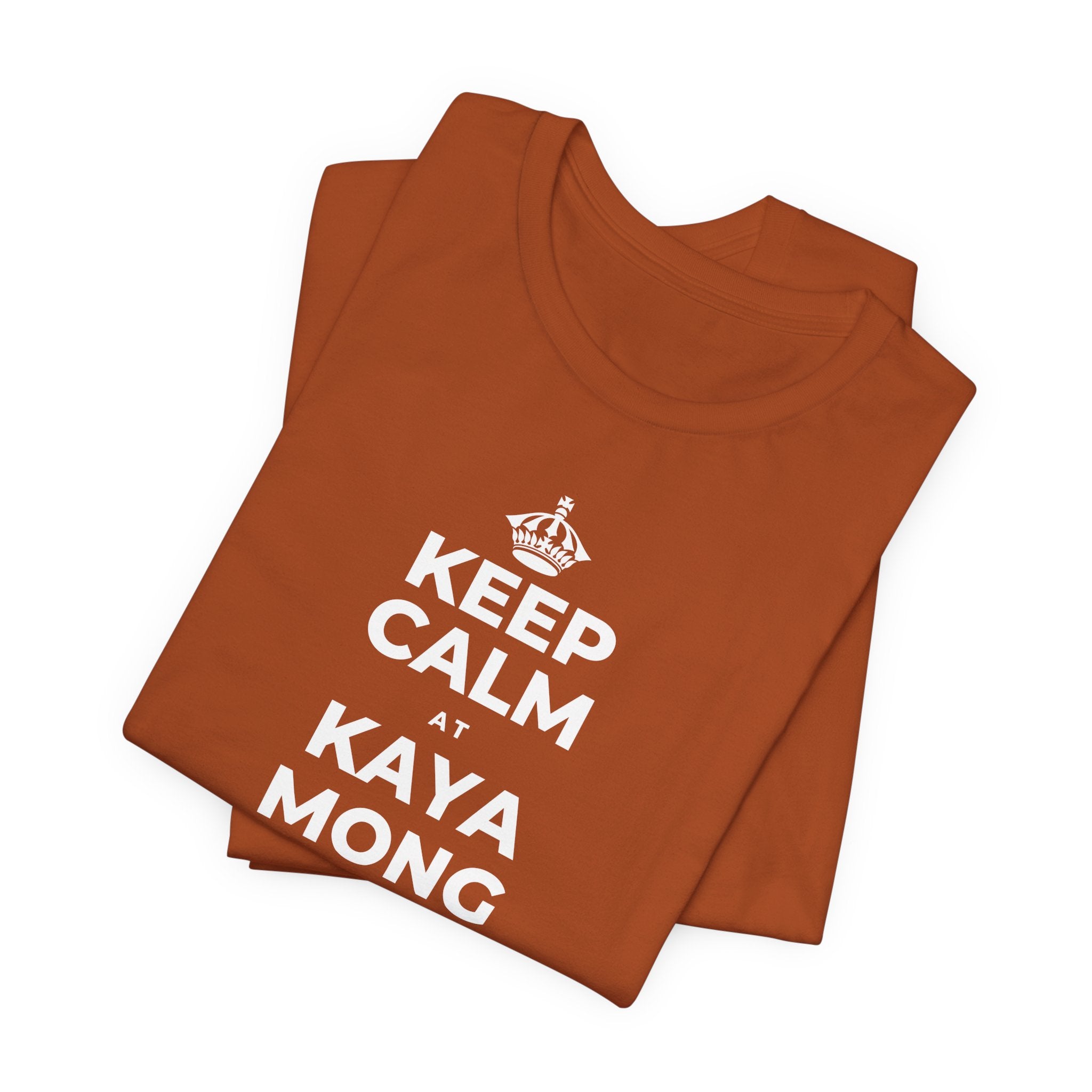 KEEP CALM AT KAYA MONG MATUTO NG KAHIT ANO T-Shirt (Military Green–Autumn)