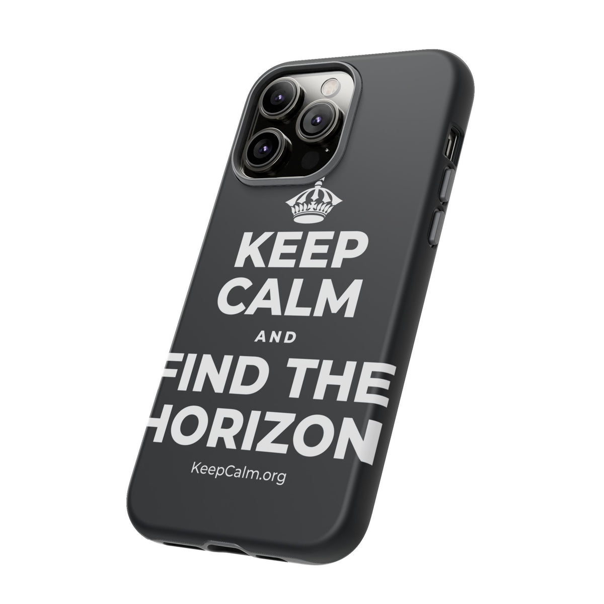 KEEP CALM AND FIND THE HORIZON Phone Case (Dark)