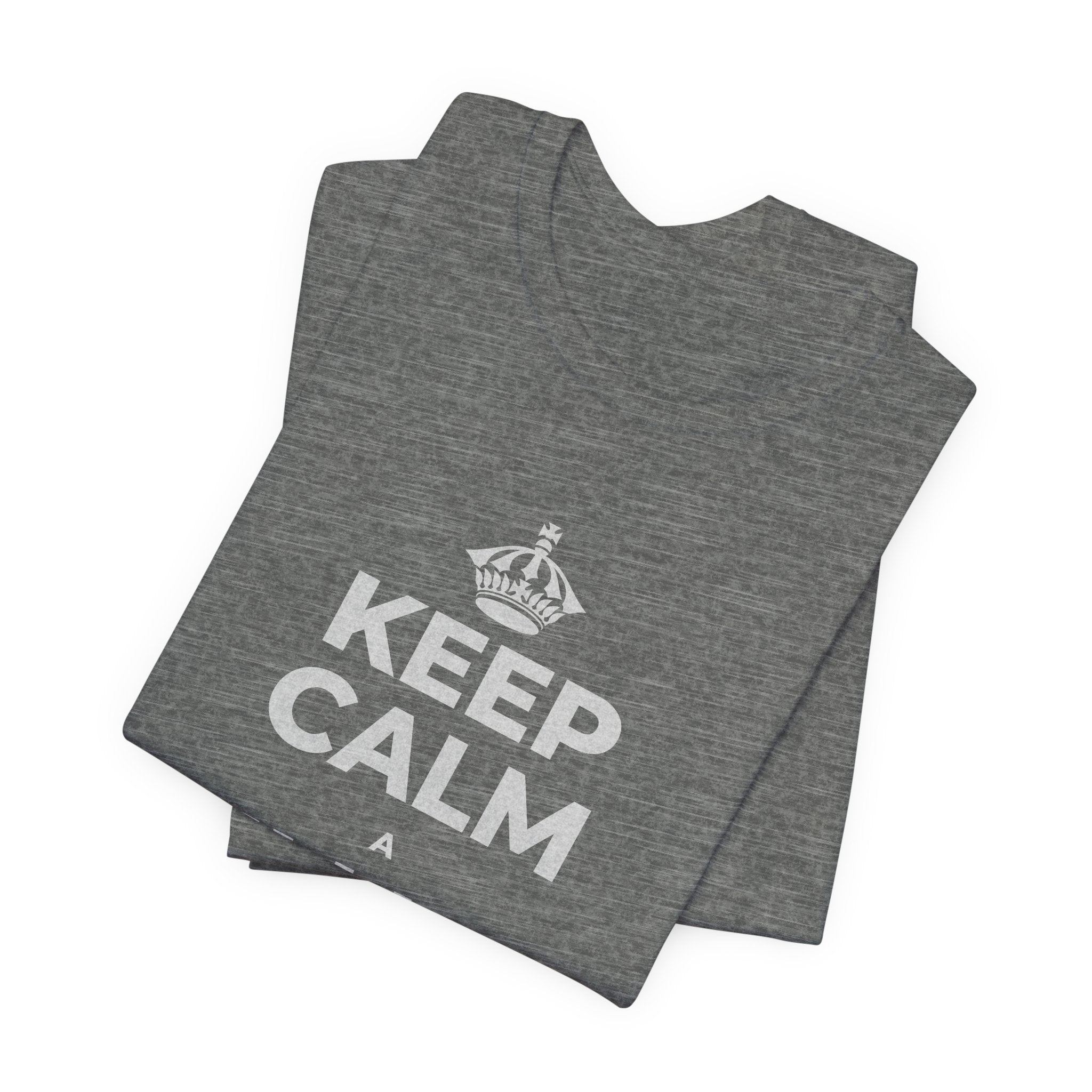 KEEP CALM A ʻIMI I KOU MĀLIE T-Shirt (Baby Blue–Silver)