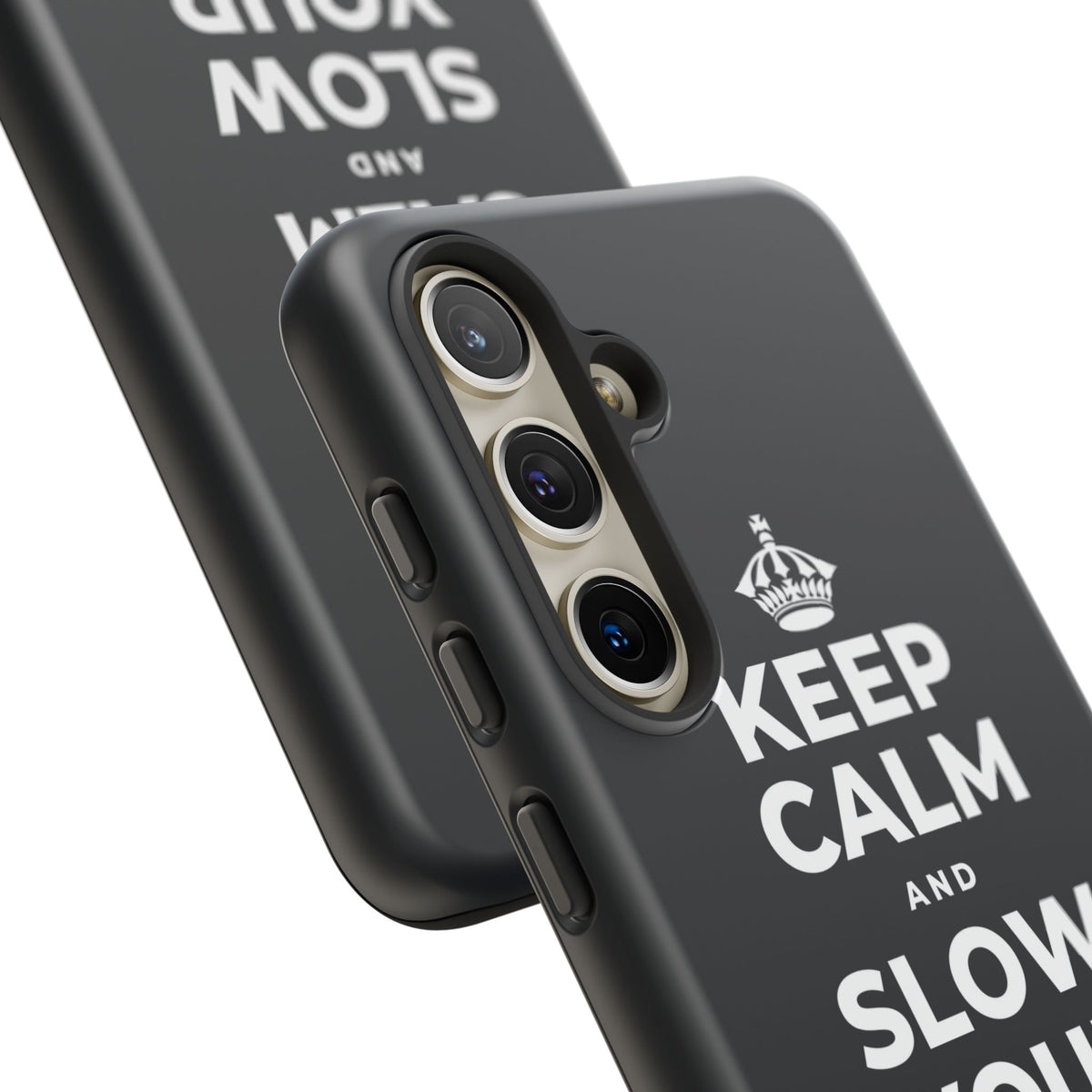 KEEP CALM AND SLOW YOUR SUMMER DAYS Phone Case (Dark)