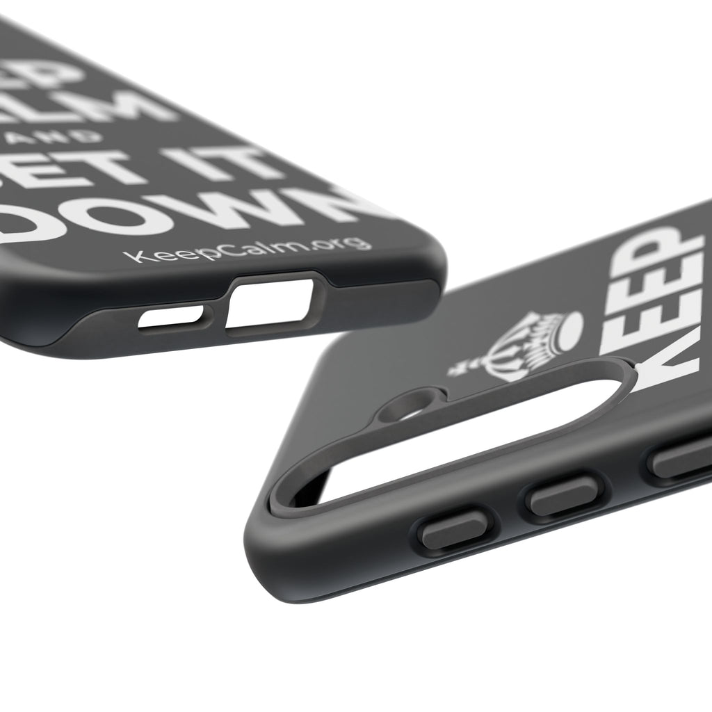 KEEP CALM AND SET IT DOWN Phone Case (Dark)