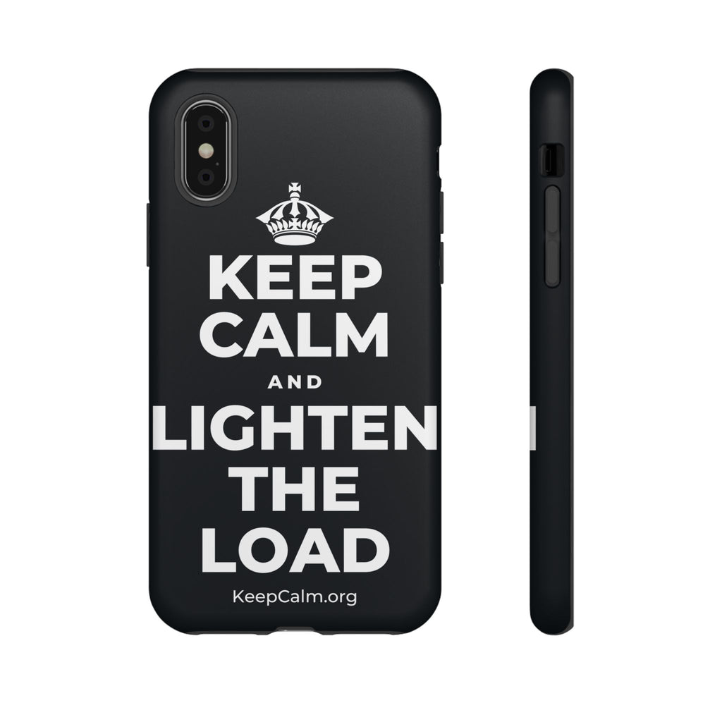 KEEP CALM AND LIGHTEN THE LOAD Phone Case (Dark)