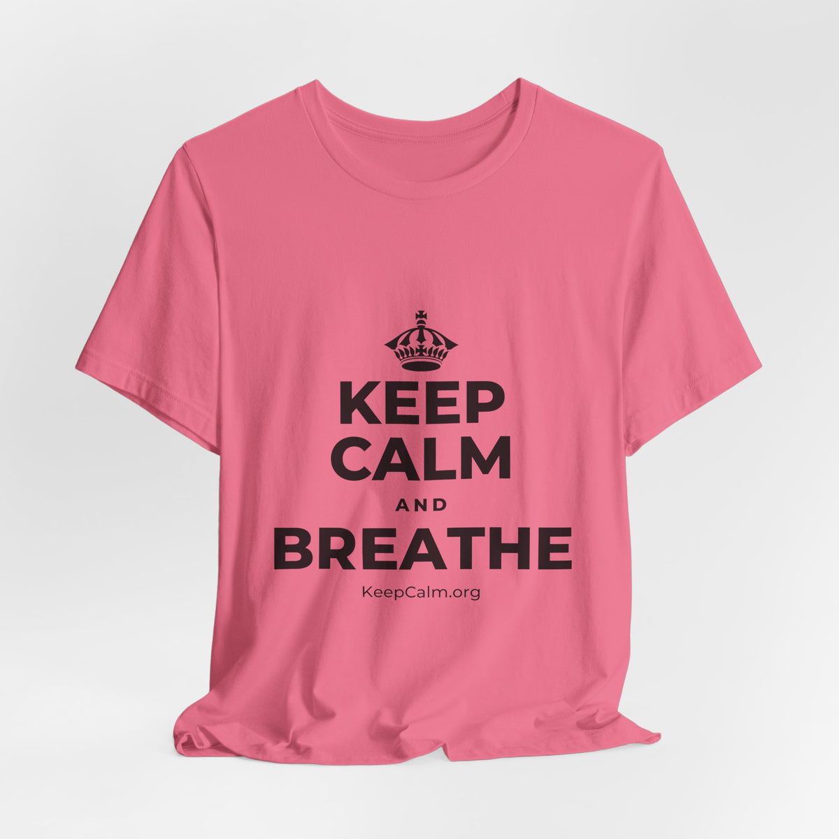 KEEP CALM AND BREATHE T-Shirt (Military Green–Autumn)