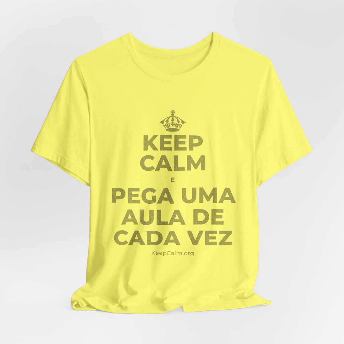 KEEP CALM E PEGA UMA AULA DE CADA VEZ T-Shirt (Soft Cream–Heather Mauve)