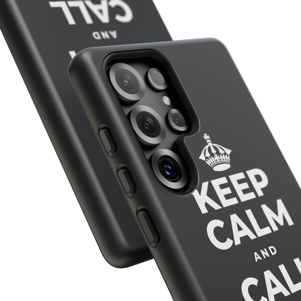 KEEP CALM AND CALL YOUR PEOPLE Phone Case (Dark)