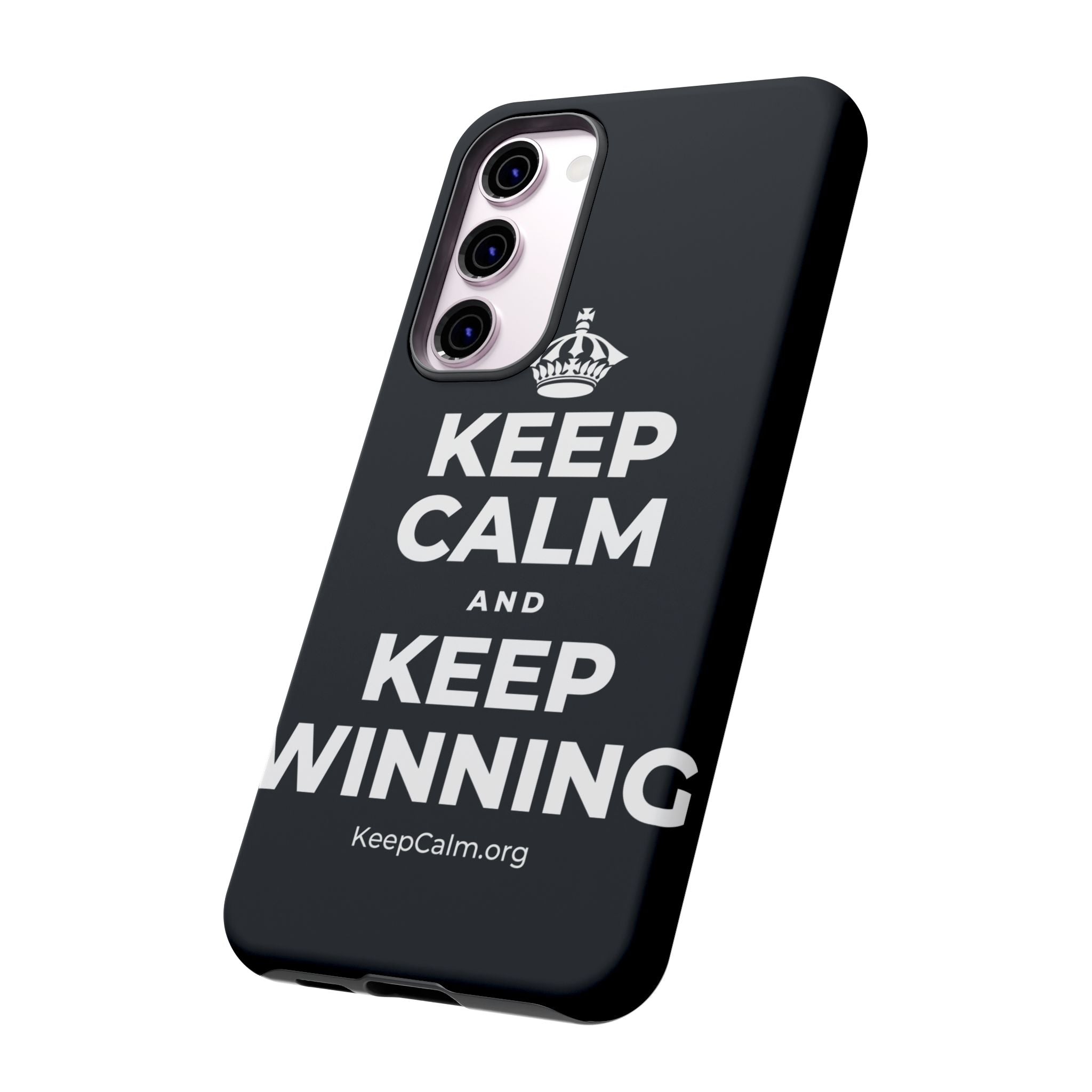 KEEP CALM AND KEEP WINNING Phone Case (Dark)