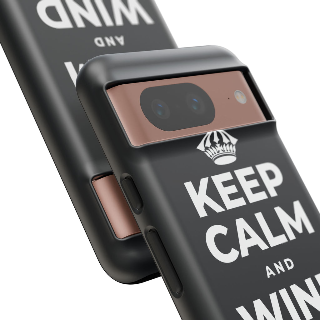KEEP CALM AND WIND DOWN GENTLY Phone Case (Dark)