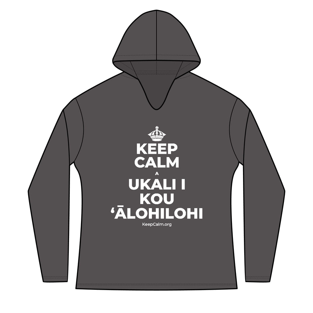KEEP CALM A UKALI I KOU ʻĀLOHILOHI Women's Long Sleeve Hoodie