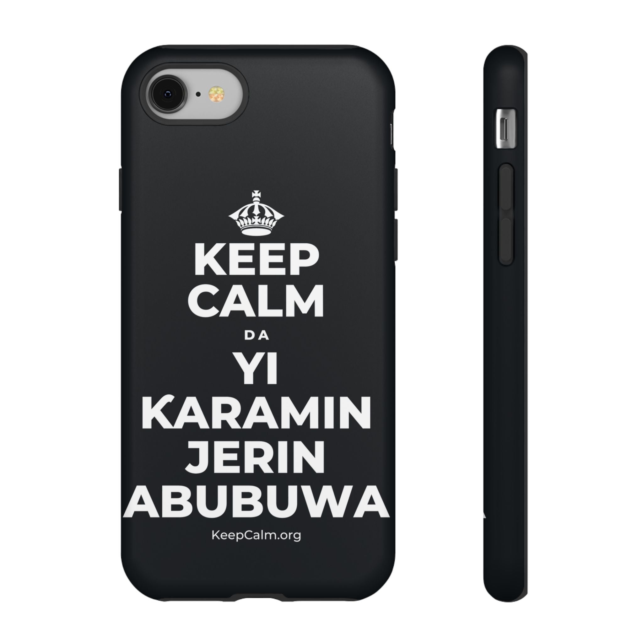 KEEP CALM DA YI ƘARAMIN JERIN ABUBUWA Phone Case (Dark)