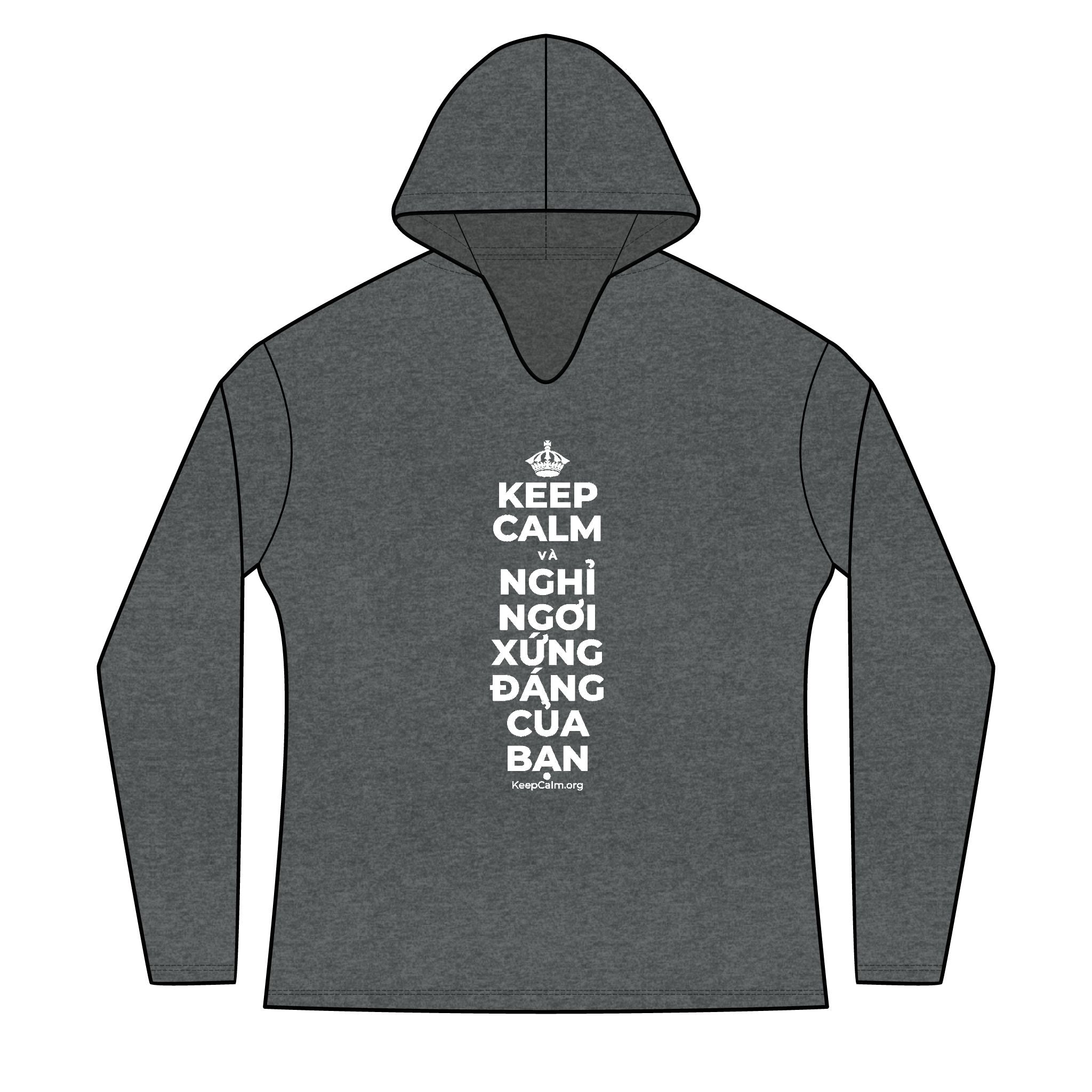KEEP CALM VÀ NGHỈ NGƠI XỨNG ĐÁNG CỦA BẠN Women's Long Sleeve Hoodie