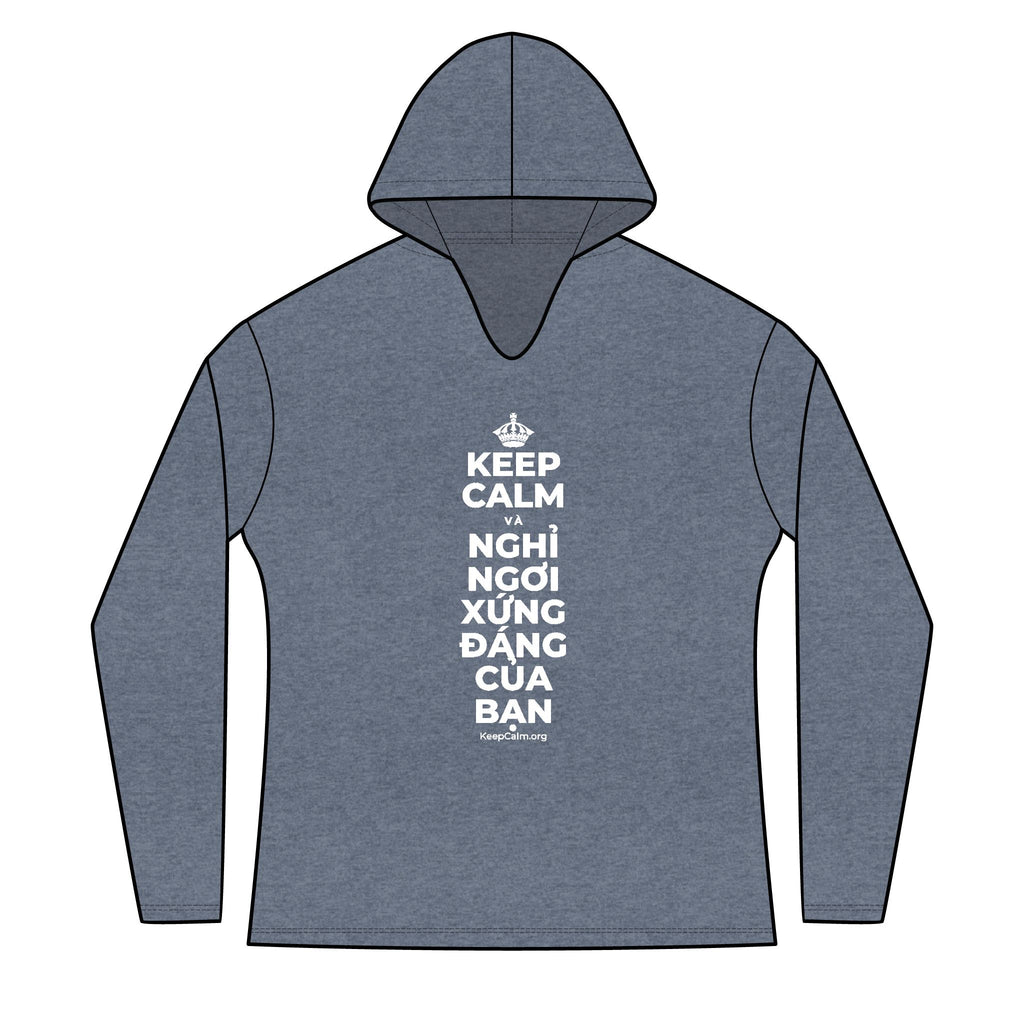 KEEP CALM VÀ NGHỈ NGƠI XỨNG ĐÁNG CỦA BẠN Women's Long Sleeve Hoodie