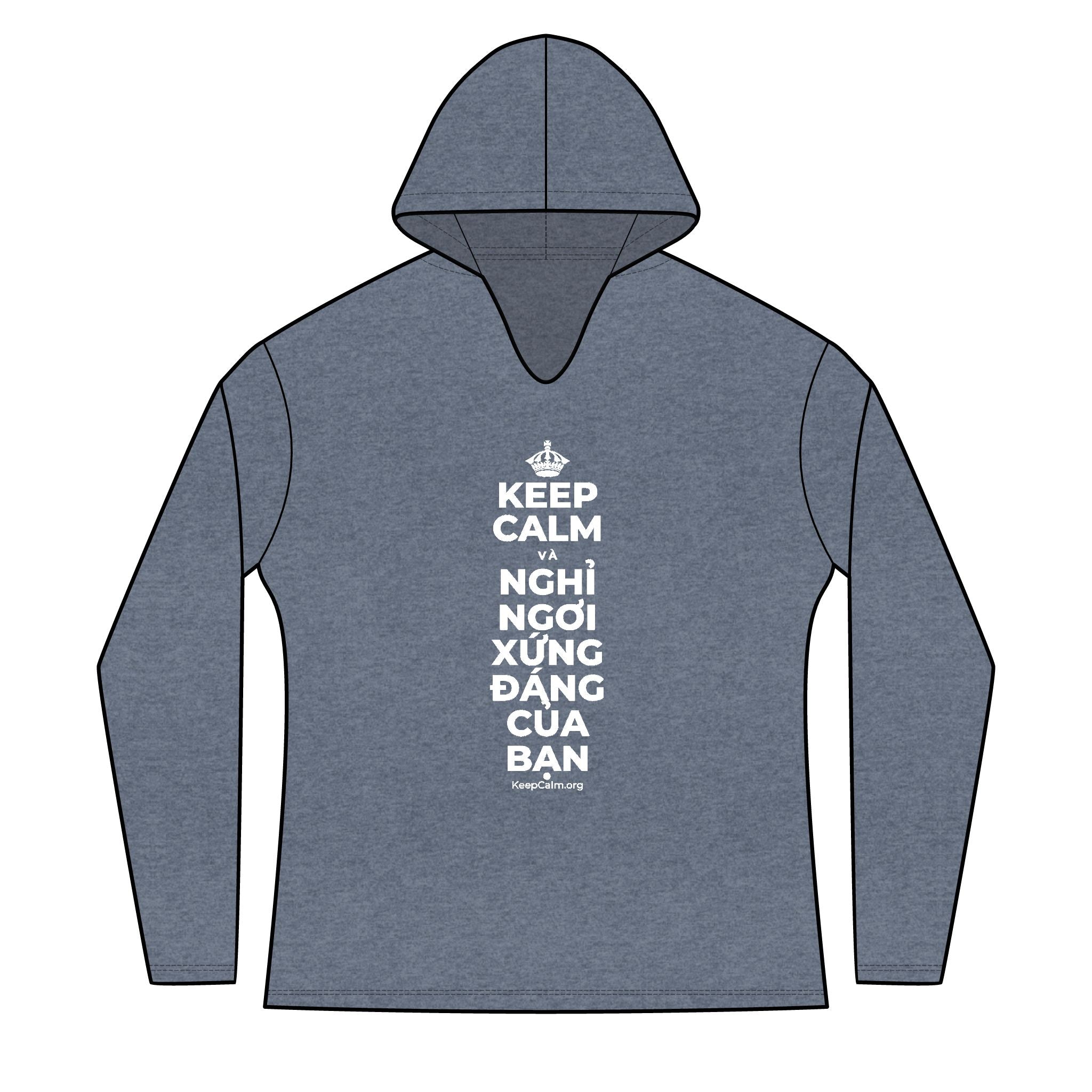KEEP CALM VÀ NGHỈ NGƠI XỨNG ĐÁNG CỦA BẠN Women's Long Sleeve Hoodie