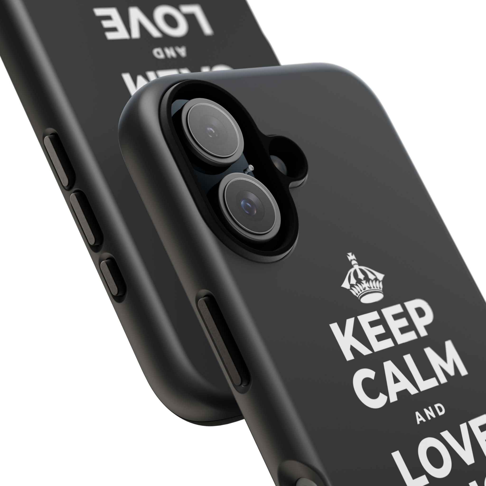 KEEP CALM AND LOVE WITHOUT POSSESSION Phone Case (Dark)
