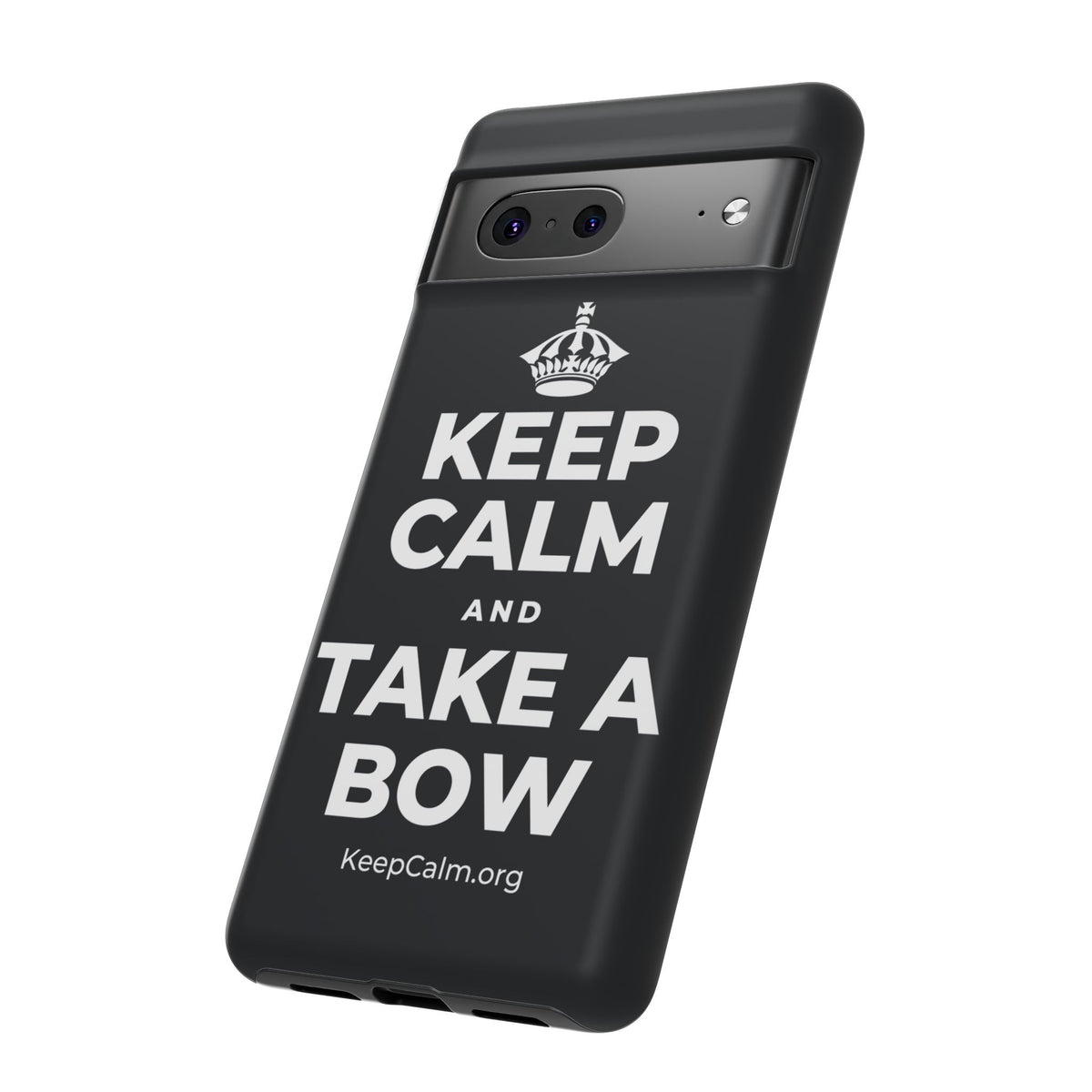 KEEP CALM AND TAKE A BOW Phone Case (Dark)