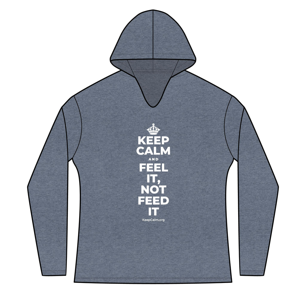 KEEP CALM AND FEEL IT, NOT FEED IT Women's Long Sleeve Hoodie