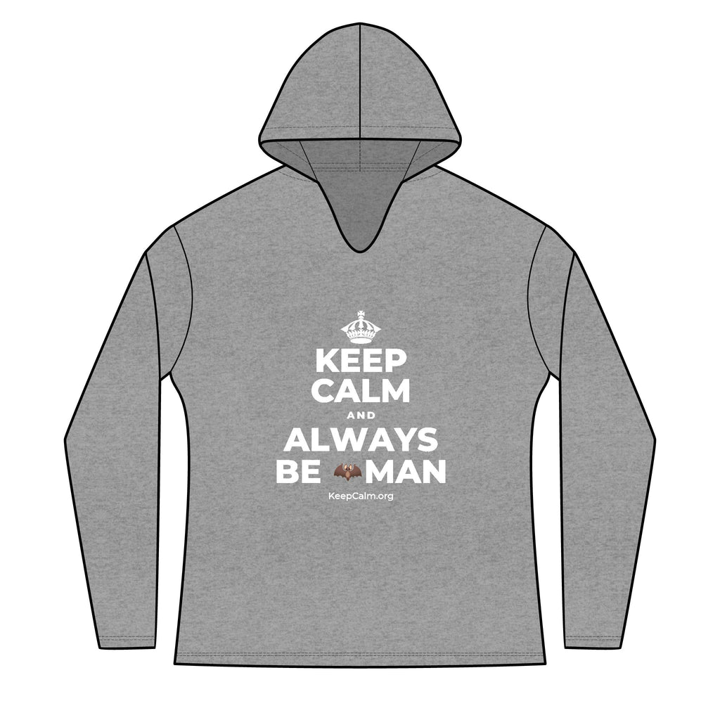 KEEP CALM AND ALWAYS BE 🦇MAN Women's Long Sleeve Hoodie