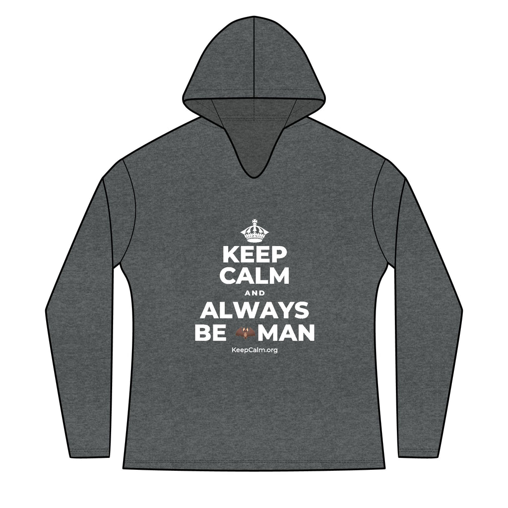 KEEP CALM AND ALWAYS BE 🦇MAN Women's Long Sleeve Hoodie