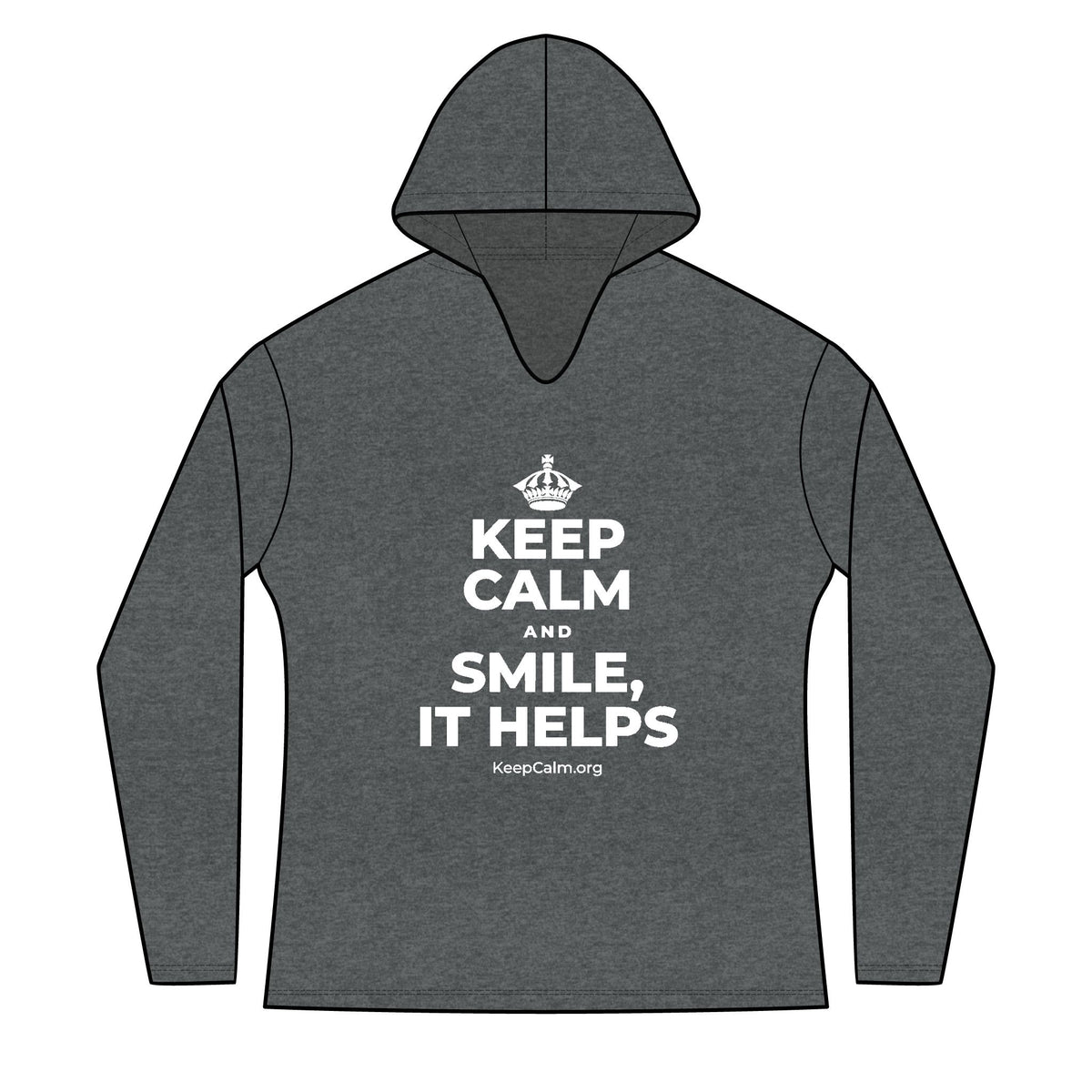 KEEP CALM AND SMILE, IT HELPS Women's Long Sleeve Hoodie