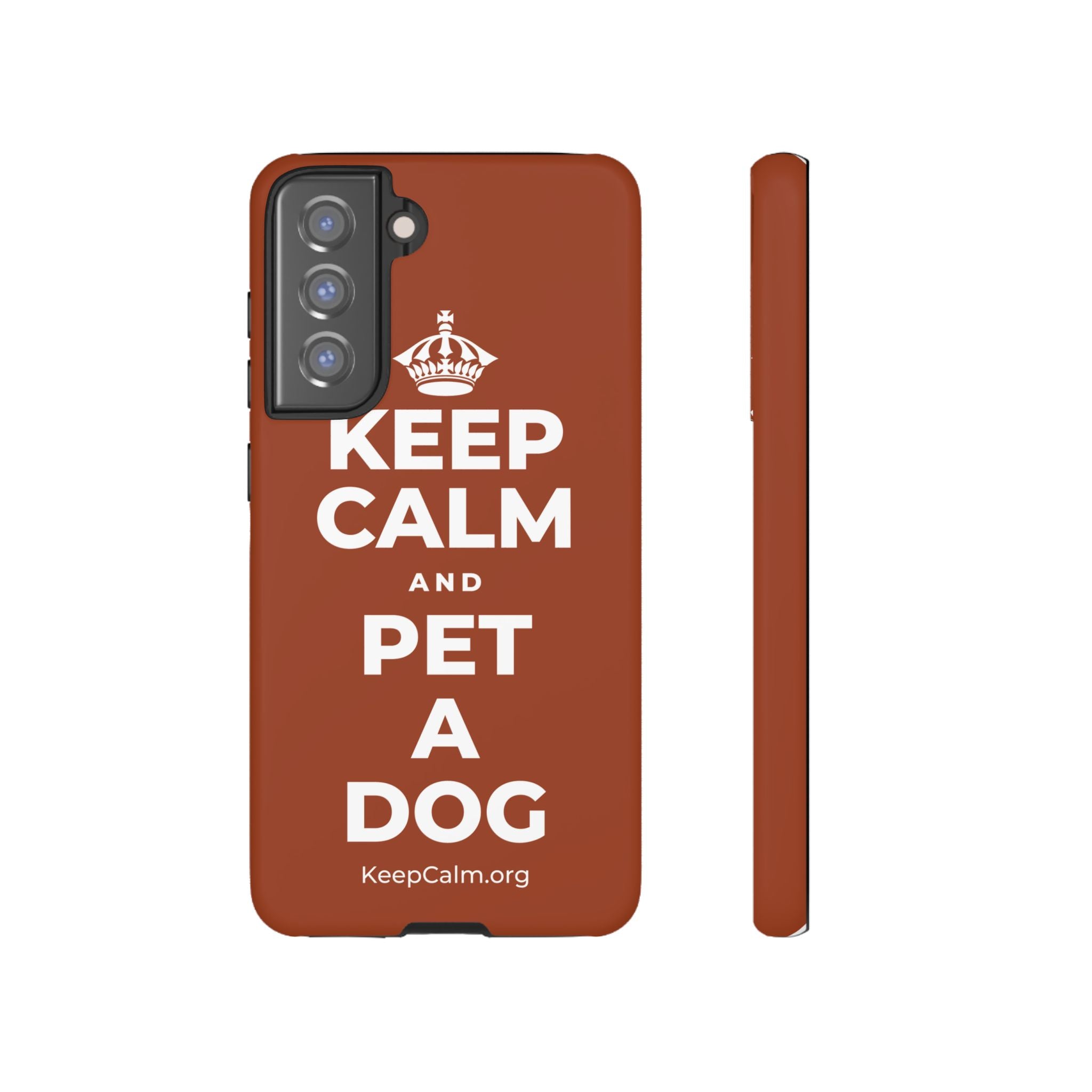 KEEP CALM AND PET A DOG Phone Case