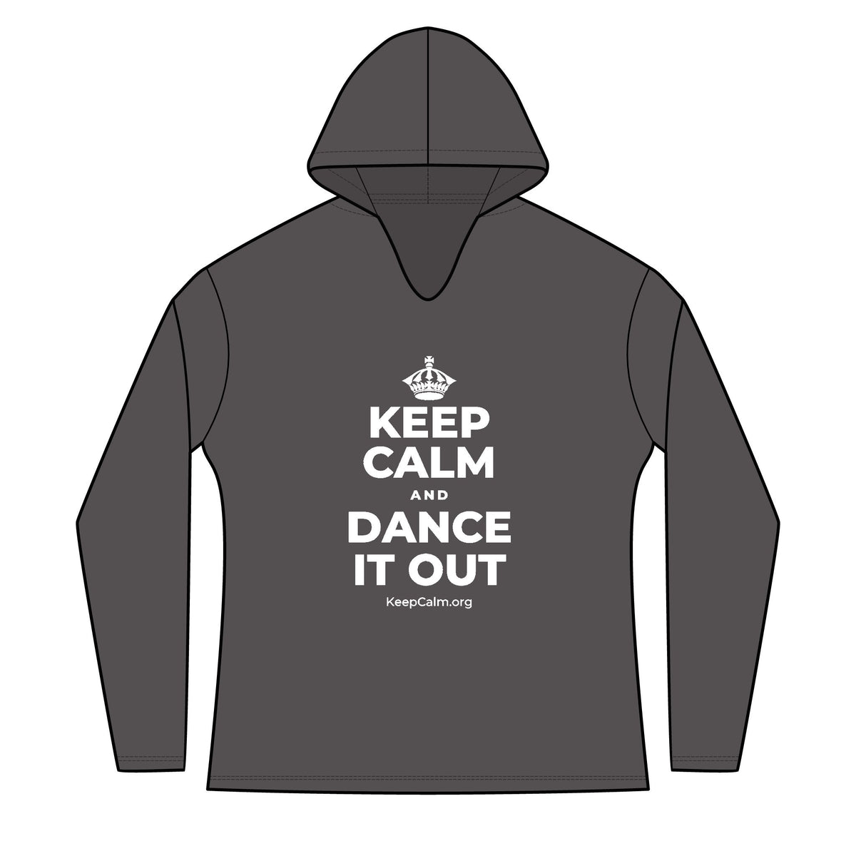 KEEP CALM AND DANCE IT OUT Women's Long Sleeve Hoodie