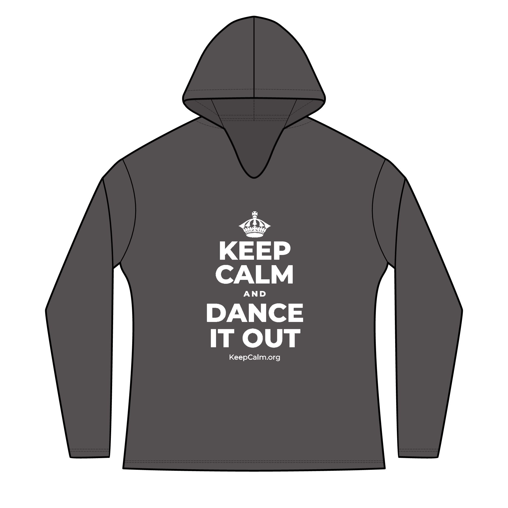 KEEP CALM AND DANCE IT OUT Women's Long Sleeve Hoodie