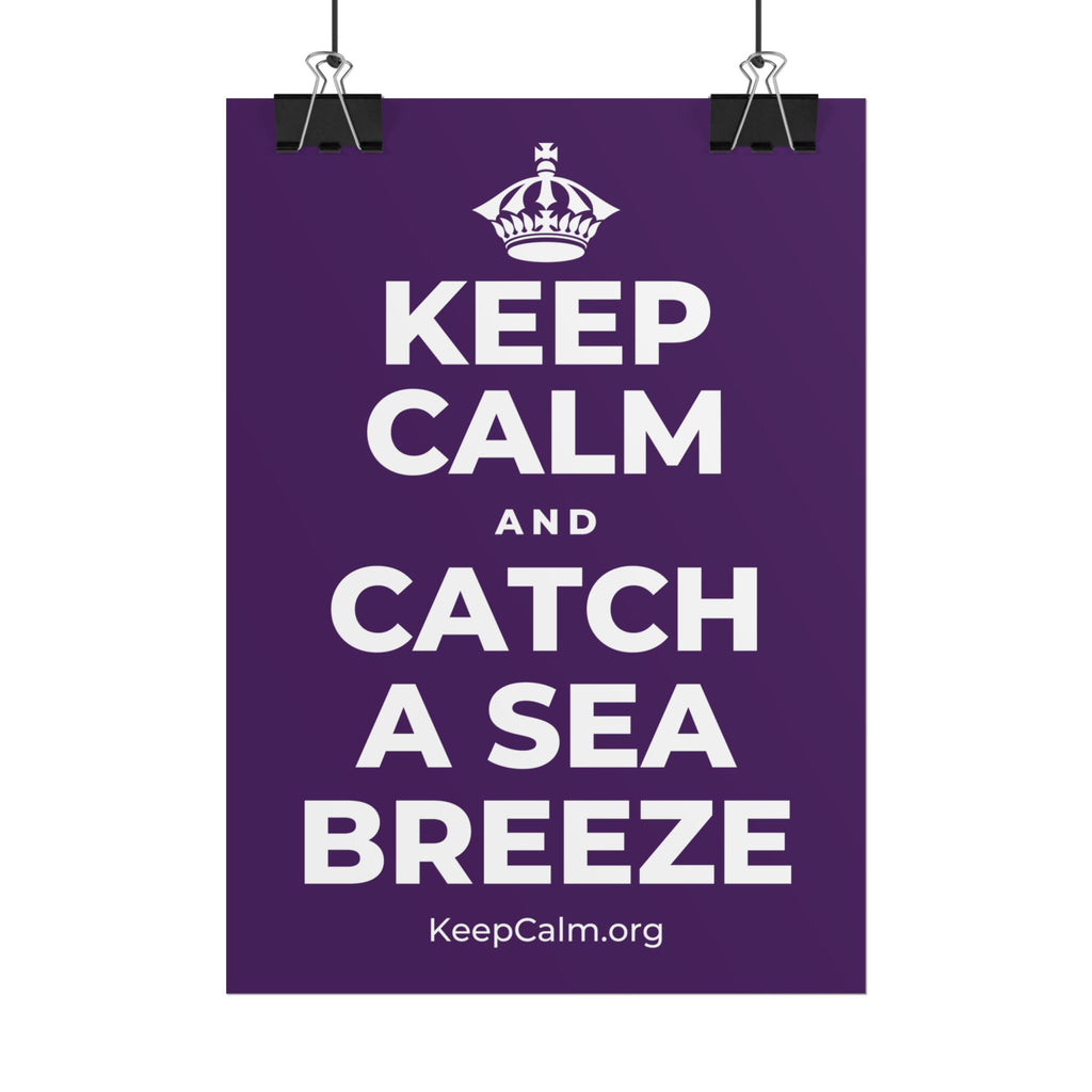 KEEP CALM AND CATCH A SEA BREEZE Poster