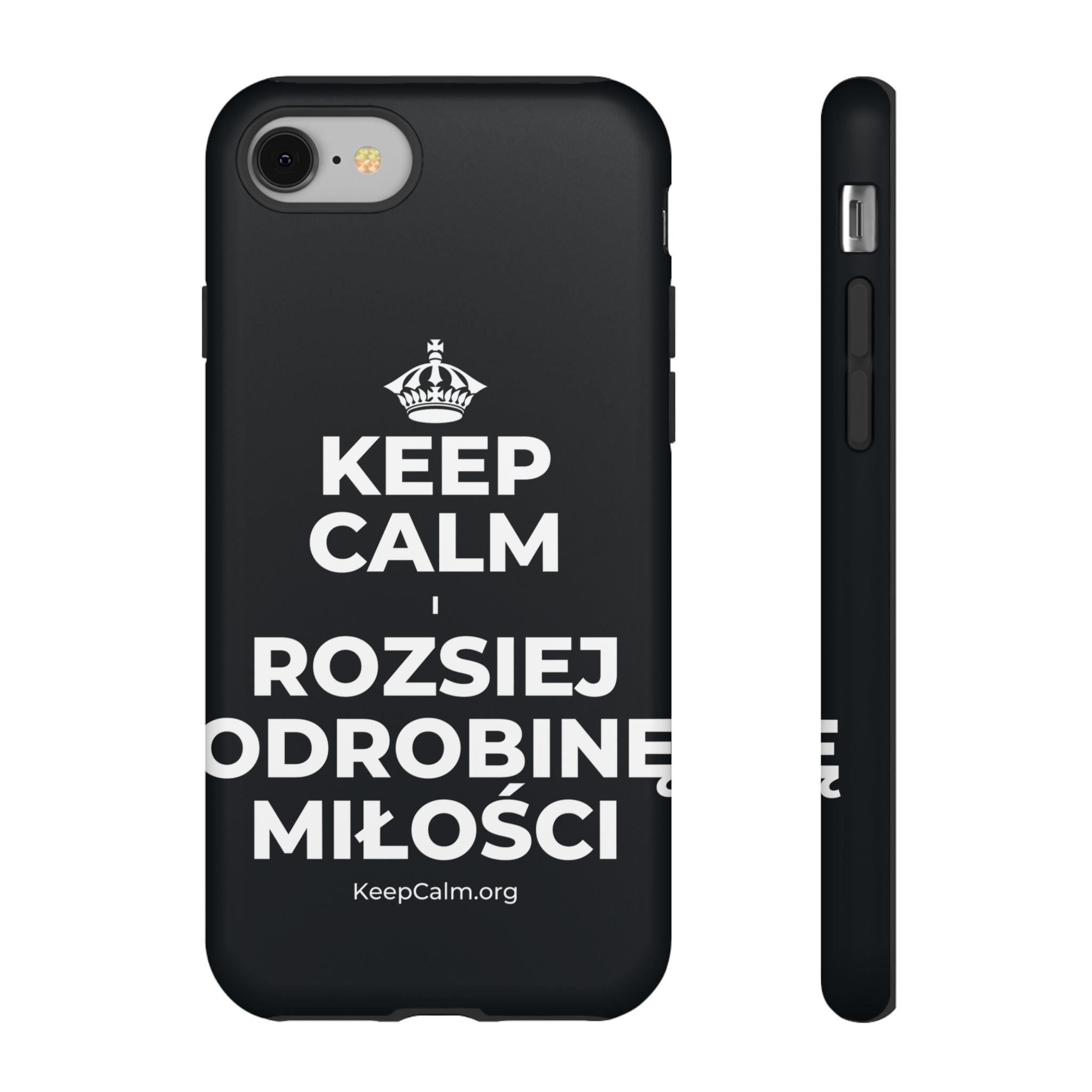 KEEP CALM I ROZSIEJ ODROBINĘ MIŁOŚCI Phone Case (Dark)