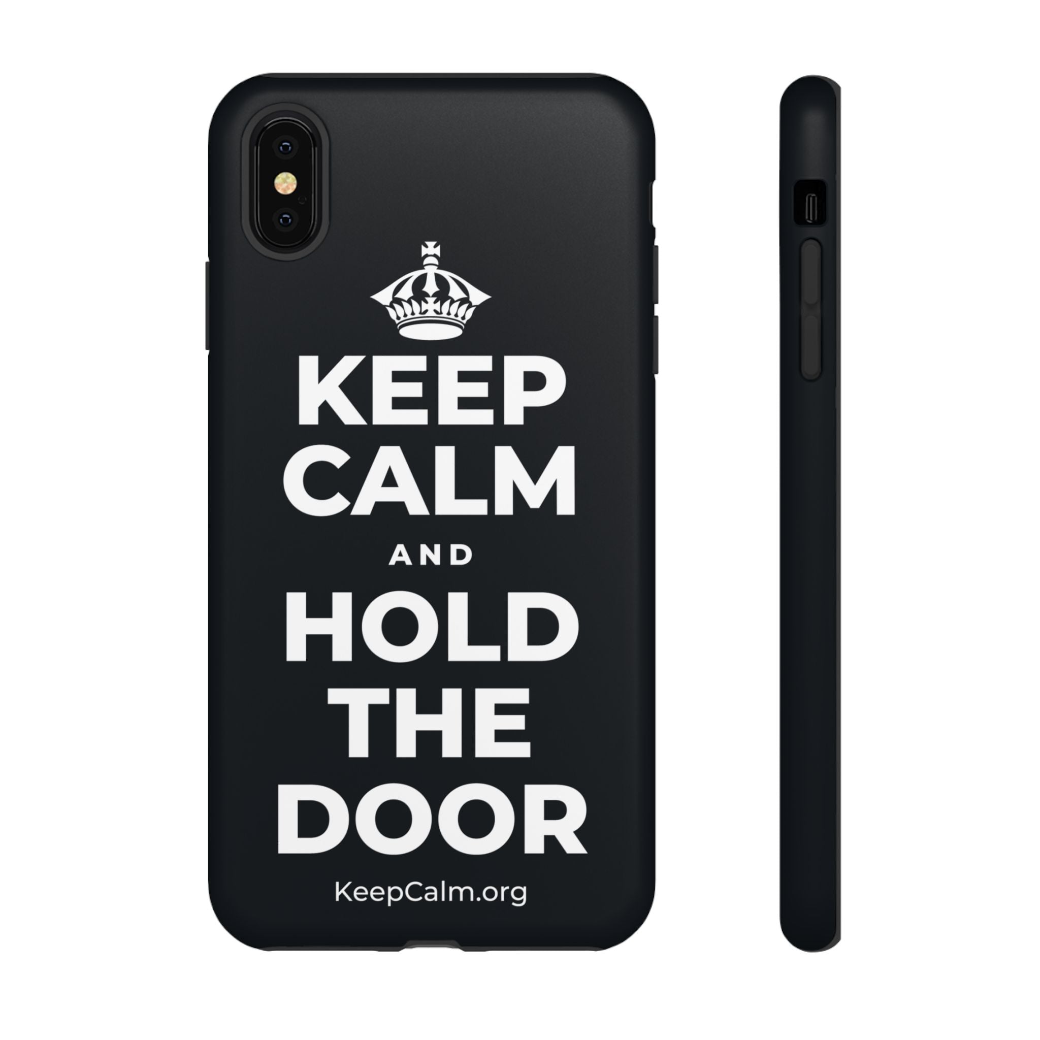 KEEP CALM AND HOLD THE DOOR Phone Case (Dark)