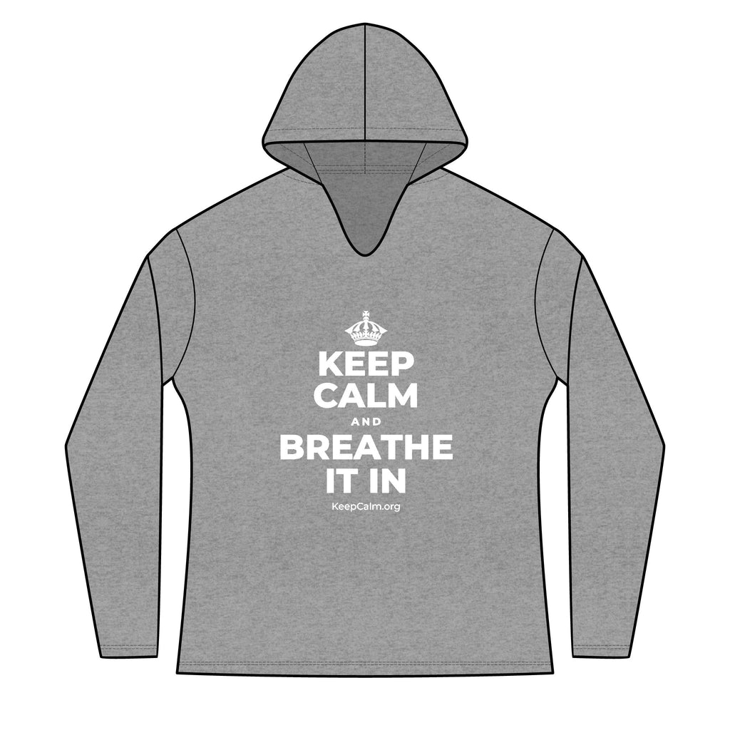 KEEP CALM AND BREATHE IT IN Women's Long Sleeve Hoodie