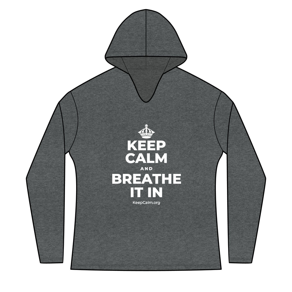 KEEP CALM AND BREATHE IT IN Women's Long Sleeve Hoodie