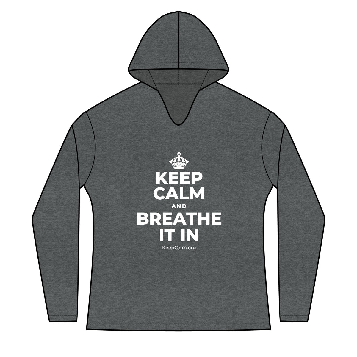 KEEP CALM AND BREATHE IT IN Women's Long Sleeve Hoodie