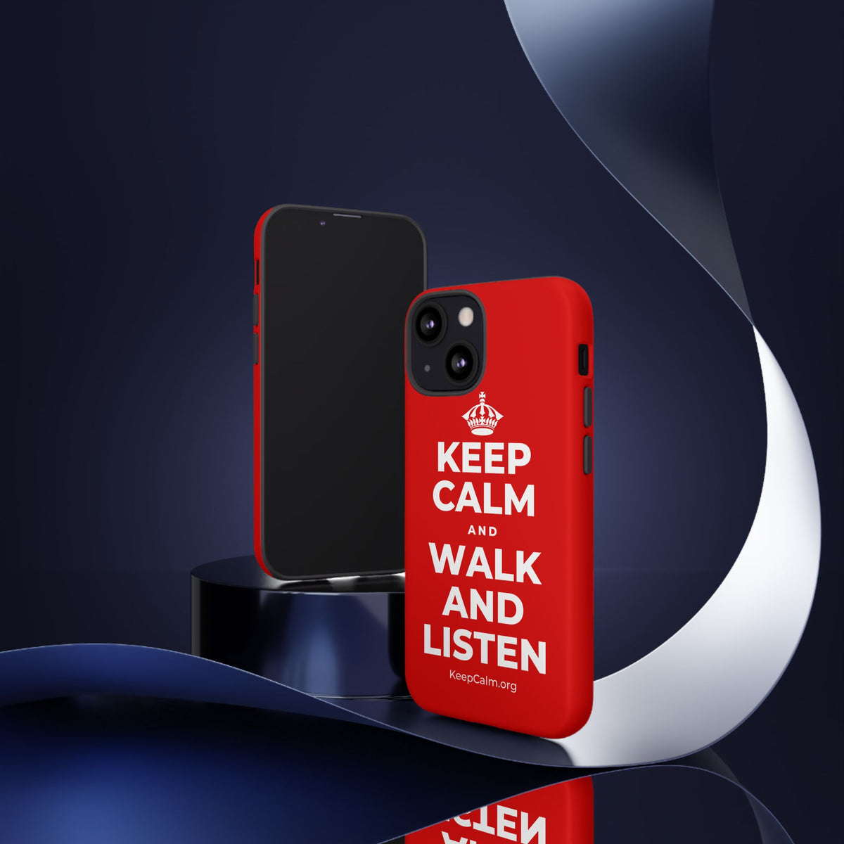 KEEP CALM AND WALK AND LISTEN Phone Case
